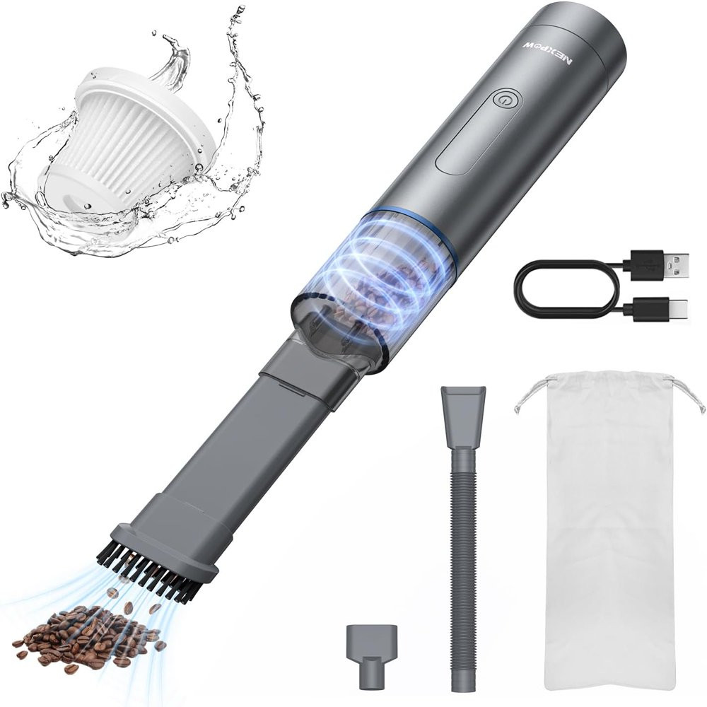 NEXPOW Car Vacuum, Portable 7000PA Handheld Vacuum Cleaner with High Power, Mini