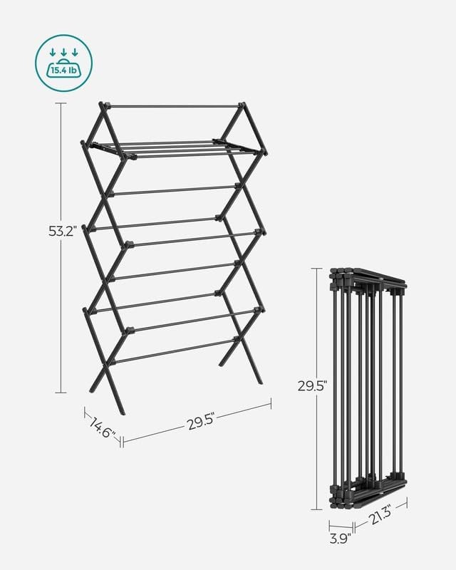 Foldable Clothes Drying Rack, Clothes Drying Rack, Steel Frame