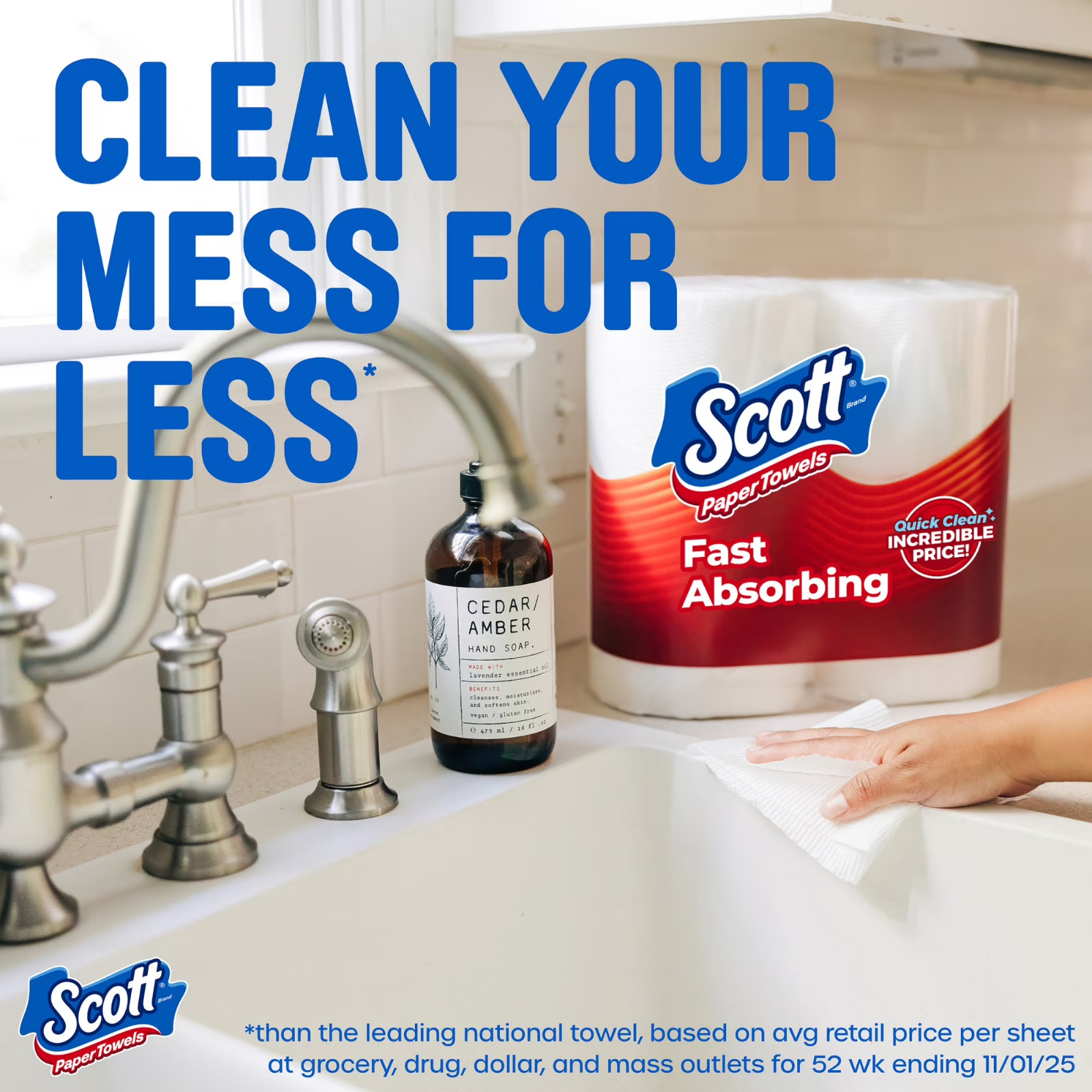 COMBO 3 PACK, Scott Paper Towels, Choose-A-Sheet, 12 Double Rolls