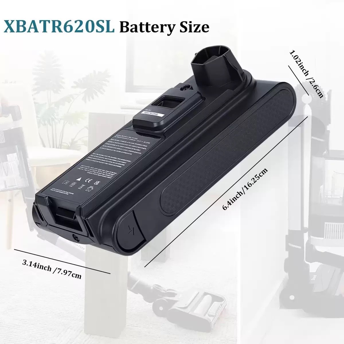 21.6V battery pack suitable for Shark XBATR620SL XBATR620SLEU vacuum cleaner