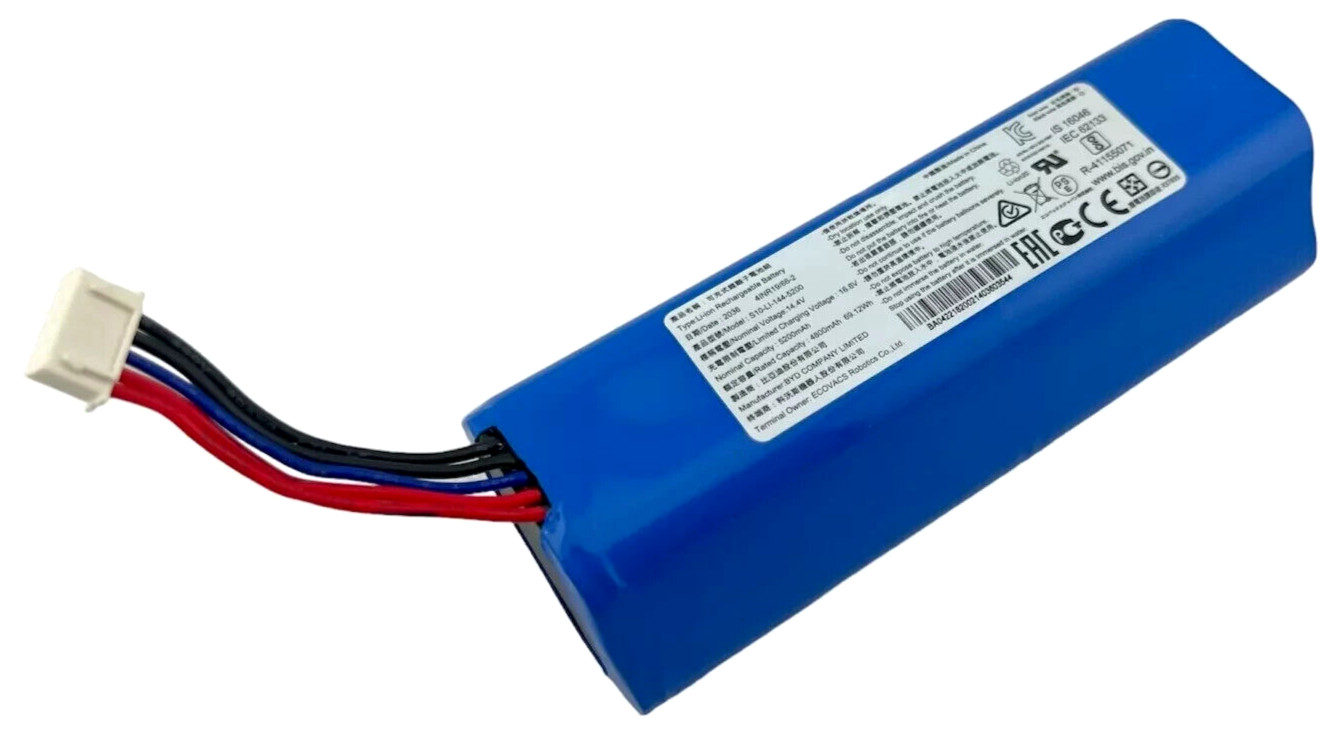 Ecovacs Deebot OZMO X1 T5 T8 T8 AIVI+ T9 Robot Li-Ion Battery S10-LI-144-5200