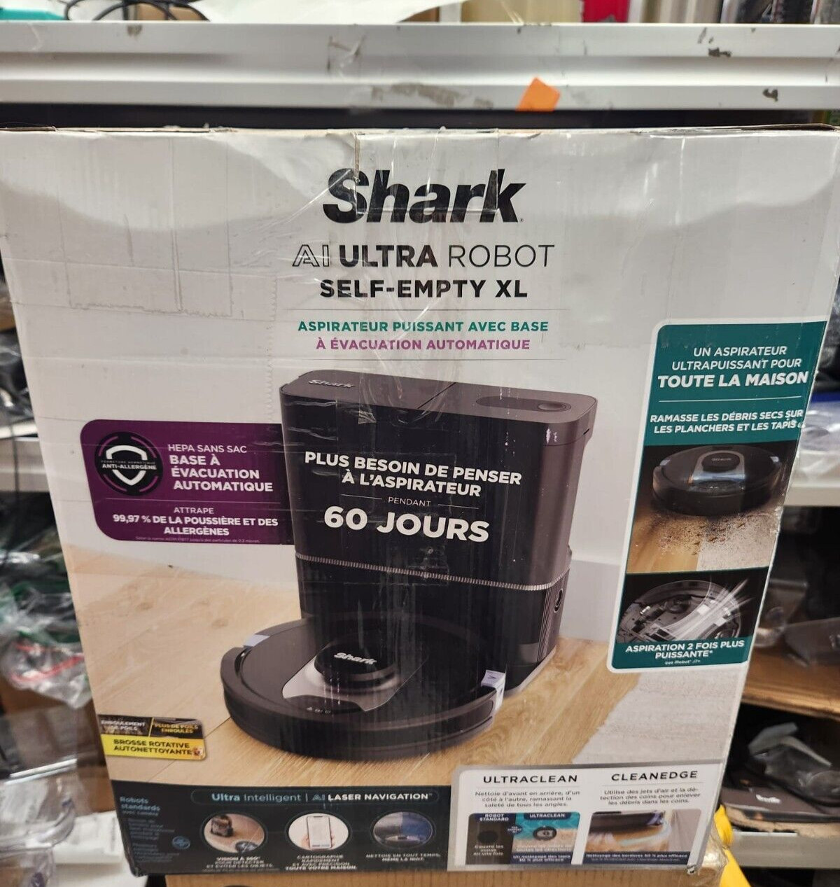 Shark AI Ultra Robot Self Empty XL RV2502AE X3 Used