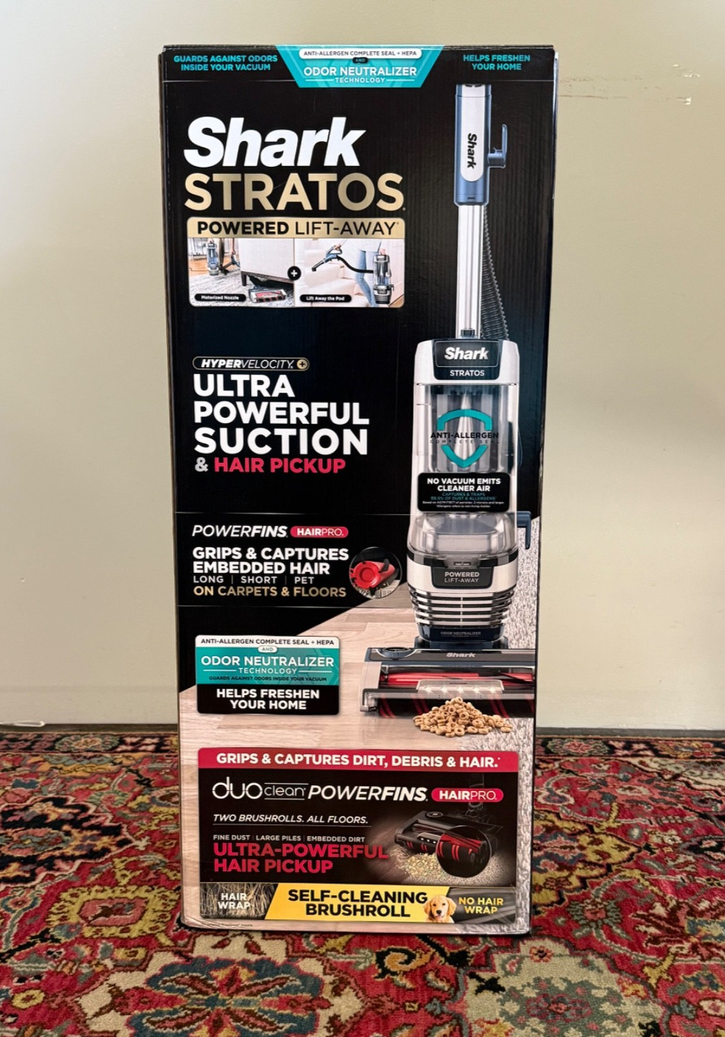 Shark Stratos TruePet Powered Lift-Away Upright Vacuum Cleaner – AZ3002