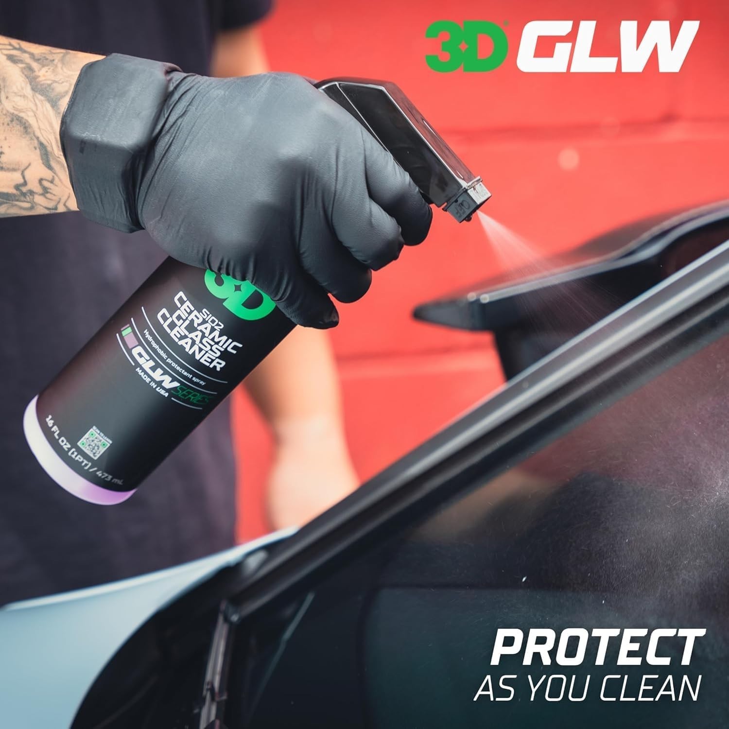 Professional SiO2 Glass Cleaner 1 Gallon – Clear & Protected Windshields Anytime