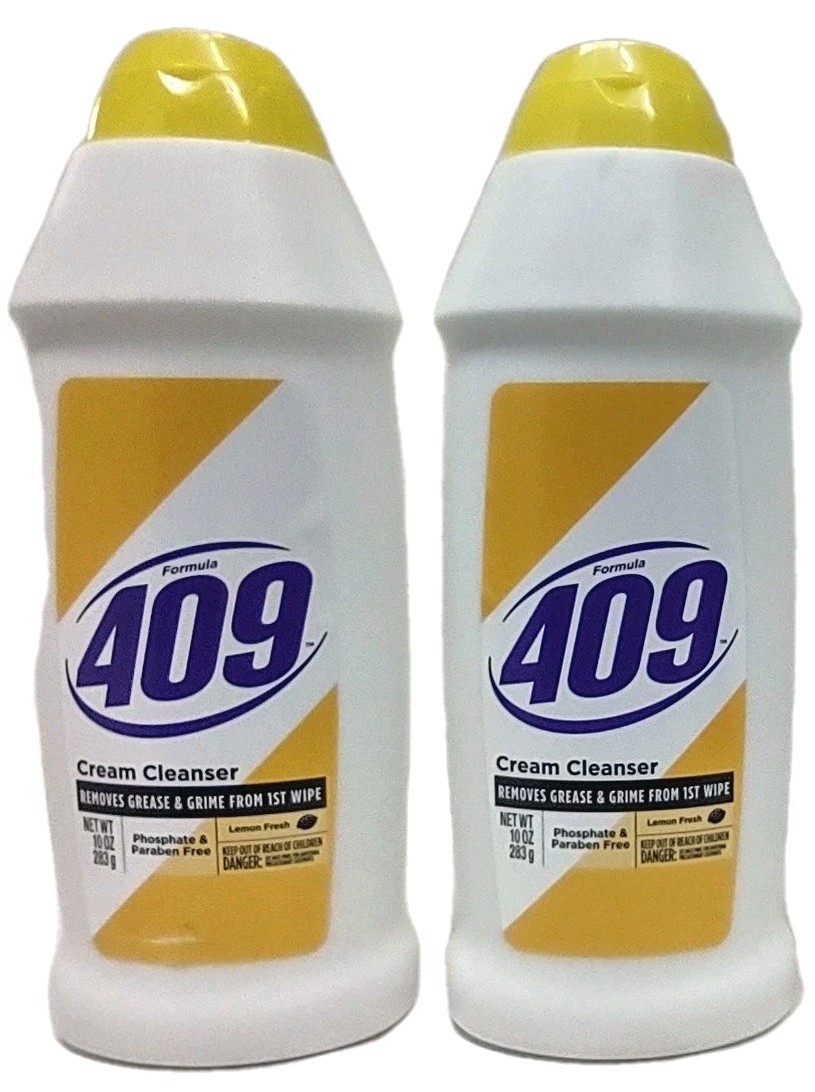 4x Formula 409 Cream Cleanser Removes Greese & Grime with LEMON FRESH 10 oz Each
