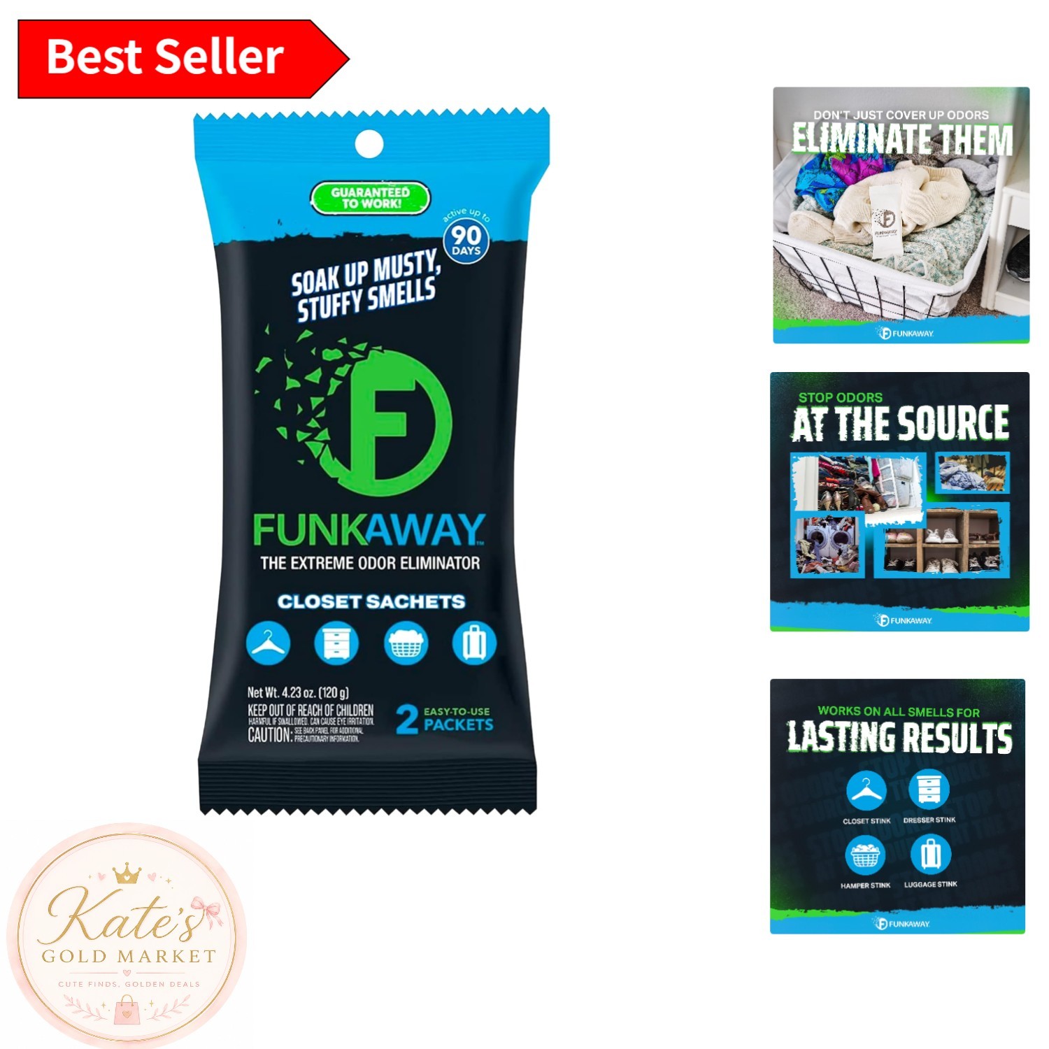 90-Day Odor Eliminating Sachet – Compact and Effective Freshness Solution