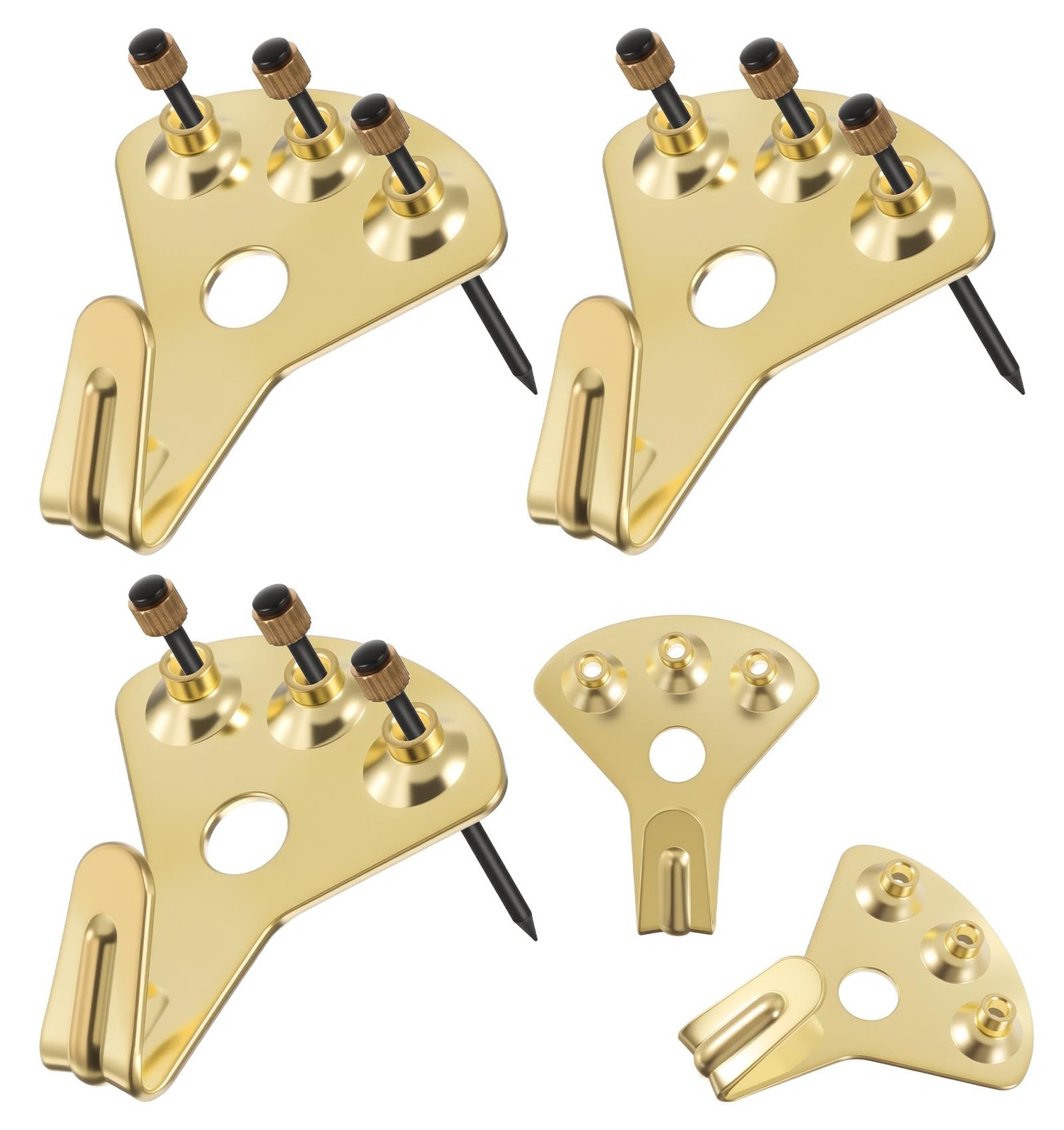 4PCS 100lb Heavy Duty Picture Hangers, Heavy Picture Hanging Hardware with 12…