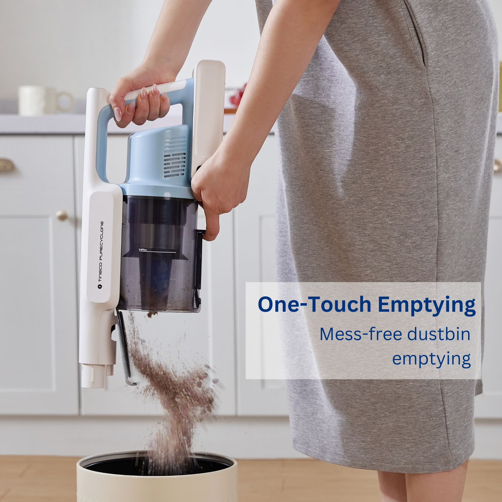 GO Cordless Stick Vacuum, 40 Min Run Time – Powder Blue (GO203)