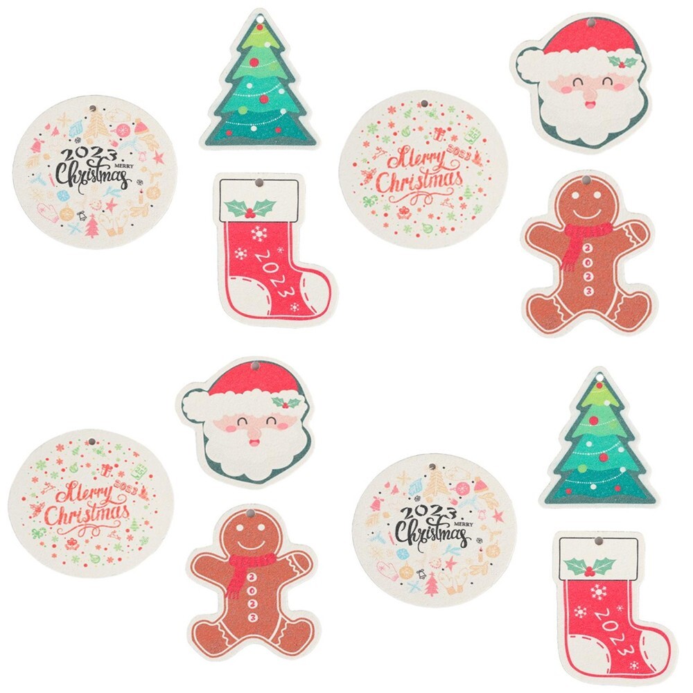 12 PACK Natural Fiber Christmas Decorations Dishwashing Sponge