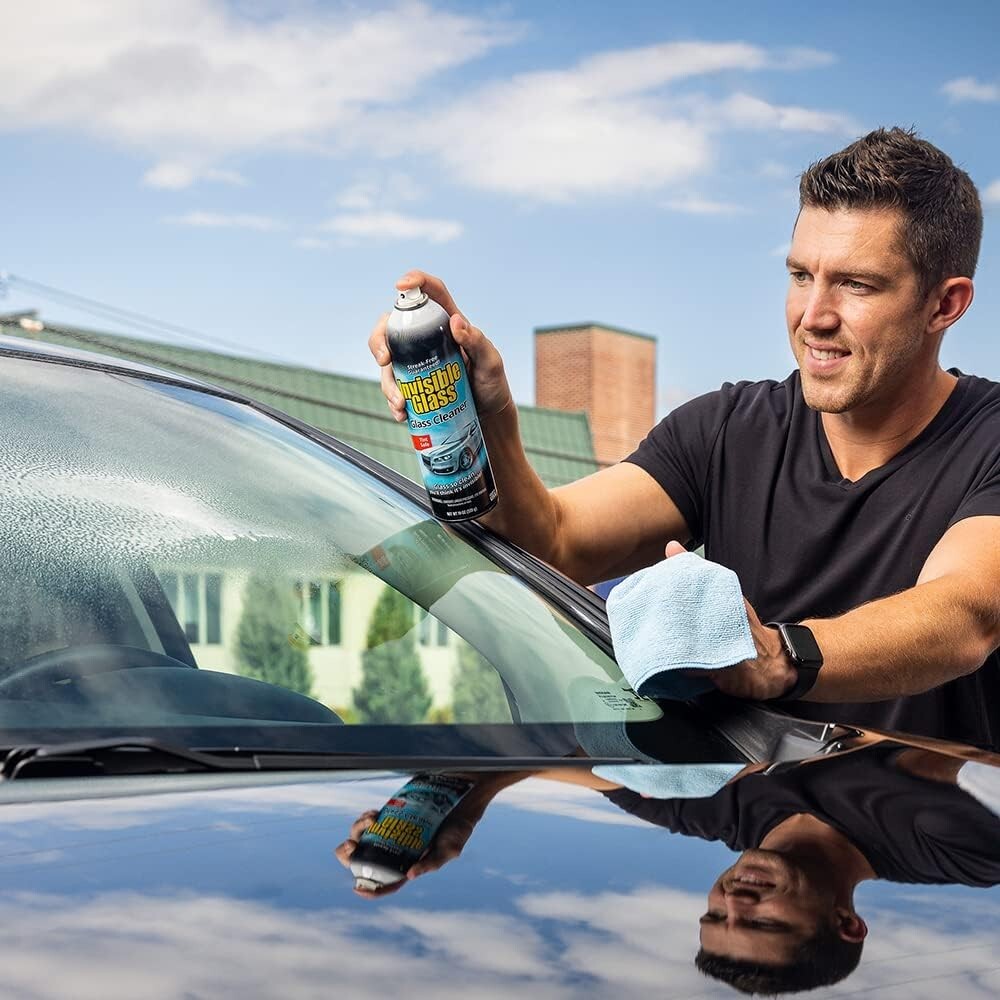 Pack of 2 Unscented Foam Glass Cleaner – 19-Ounce Streak-Free & Safe for Cars