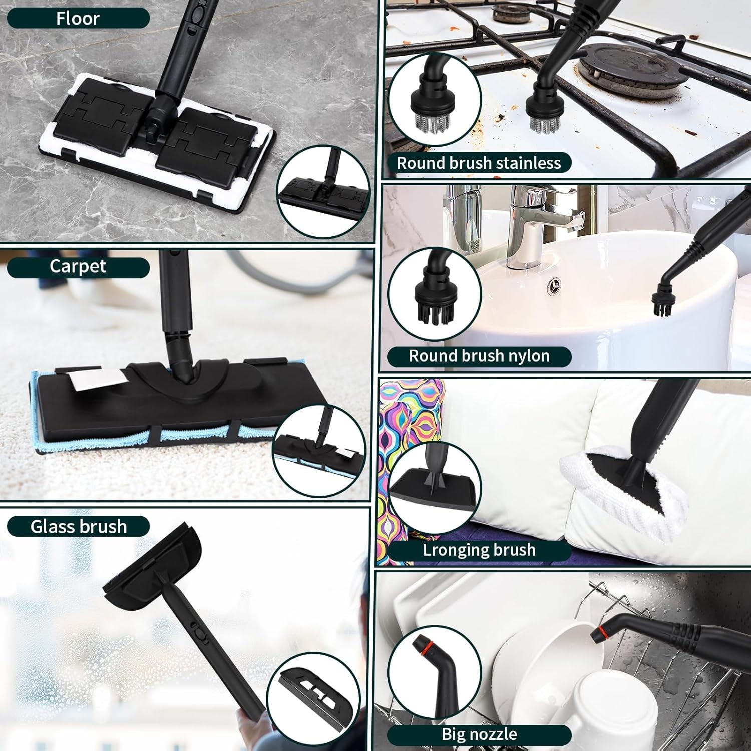 Steam Cleaner Heavy Duty Multi Purpose Steam Cleaner for Carpet Floors Window…