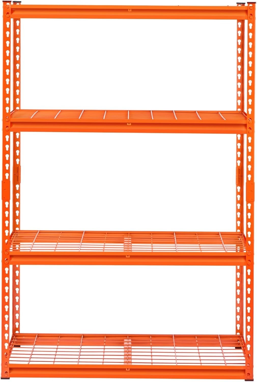 2400 lbs Capacity 4-Tier Heavy Duty Metal Shelving – Adjustable Utility Shelf