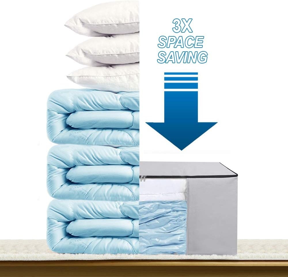 Cube Vacuum Storage Bags, Space Saver Bags, Premium Totes with Cubic Vacuum