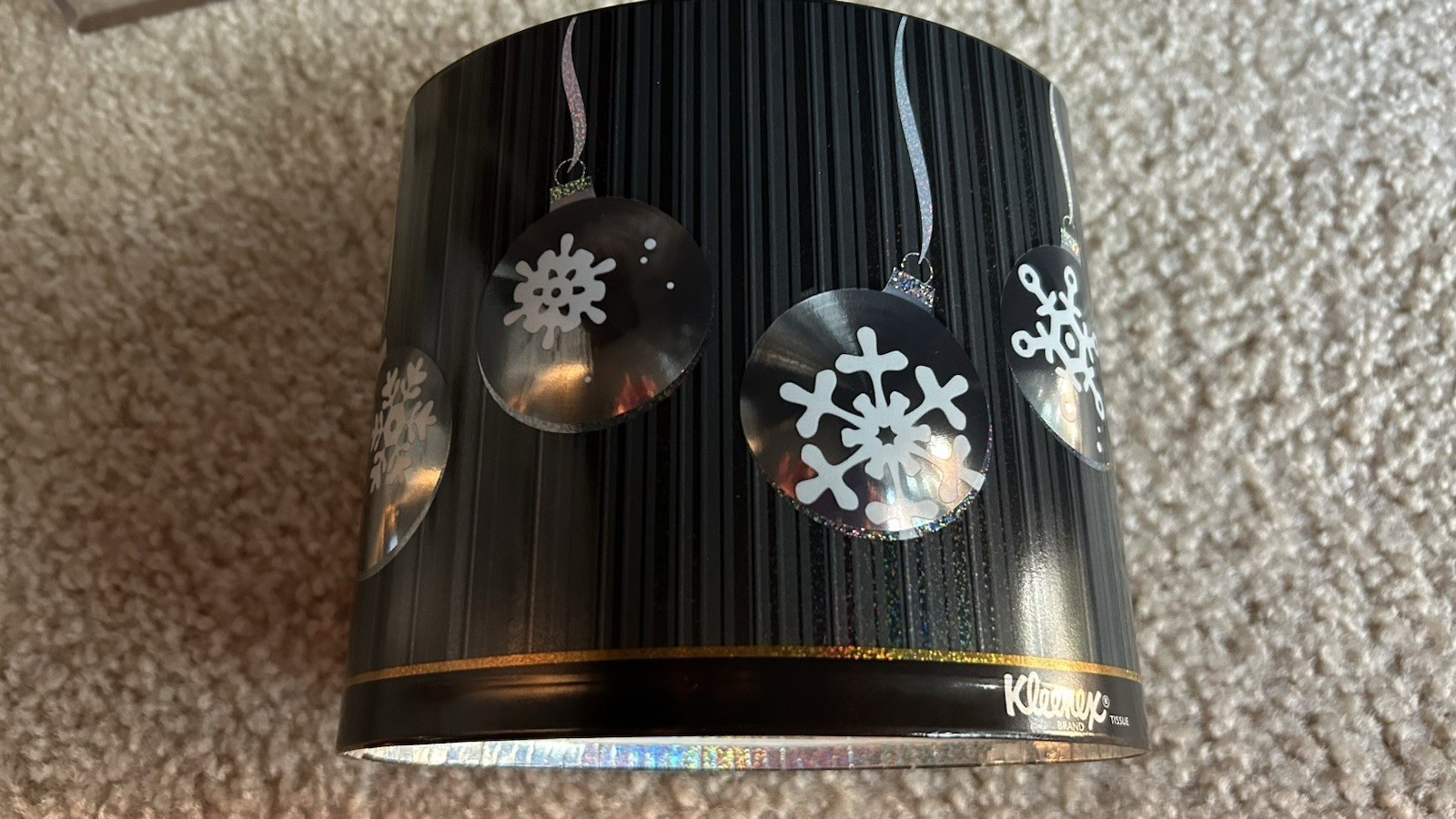 Two Kleenex Box Oval Sealed Holiday Magic Christmas Ornament Theme 70 count box