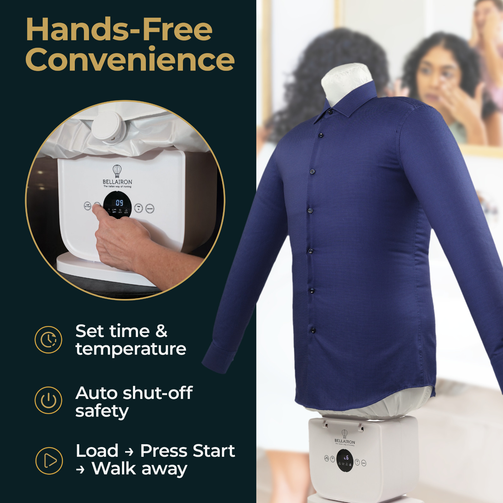 Bellairon Hands-Free Automatic Clothes Ironing Machine: 20% OFF!