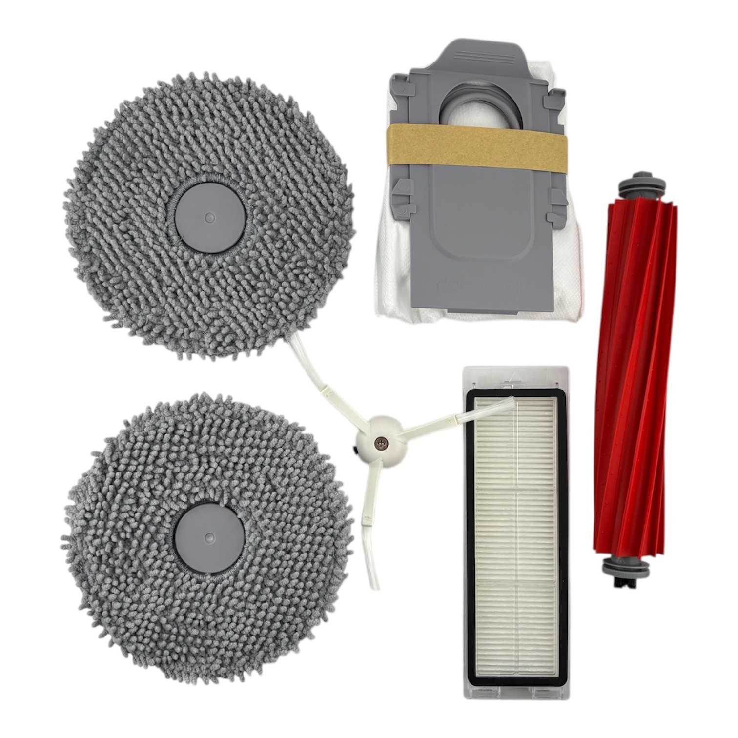 Refill Kit Roborock Q Revo S Pro MaxV – Roller Dust Bag Filter Brush Mop Cloth