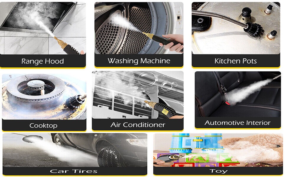3500W Handheld Car Detailing Cleaning Machine High Temp Steam Cleaner Household