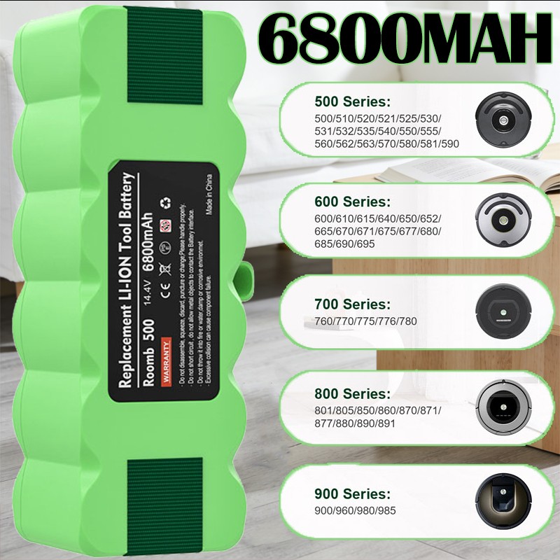 New 14.4V Battery For iRobot Roomba 600 650 690 692 694 860 870 880 960 965 970