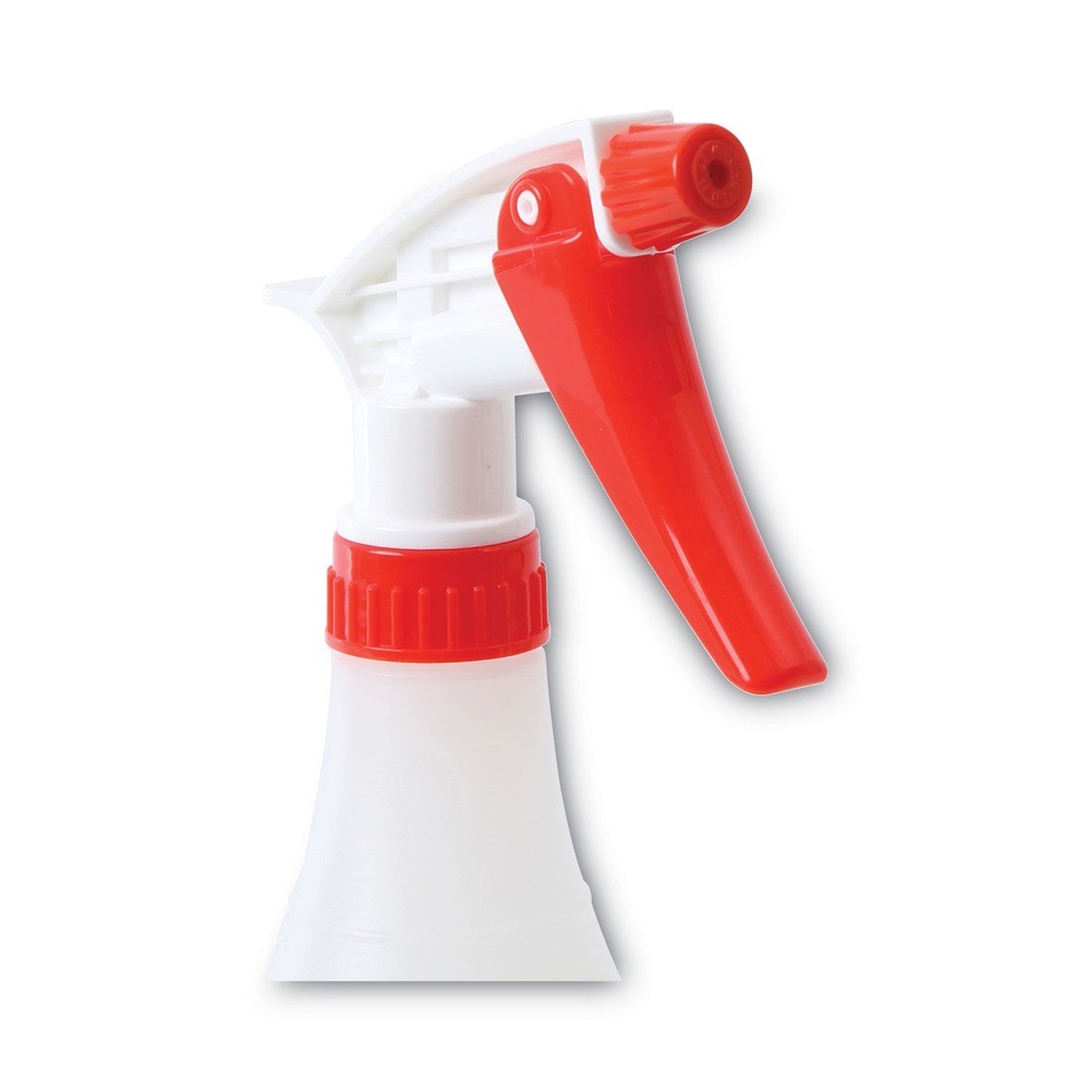 Boardwalk 3010 HDPE 32 oz. Trigger Spray Bottles – Clear/Red (3/Pack) New