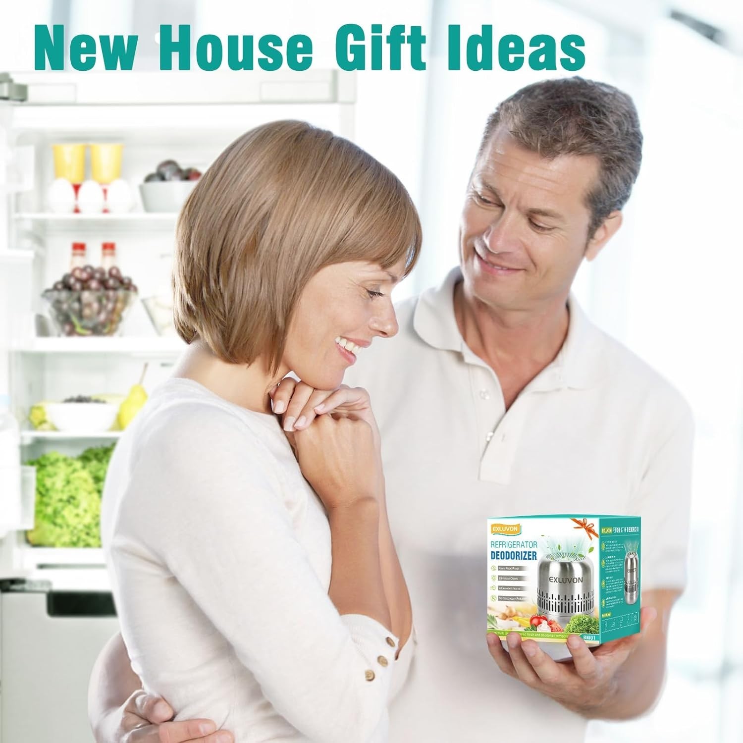 Refrigerator Deodorizer,Lasts for 10 Years Fridge Deodorizer Kitchen Gadgets Air