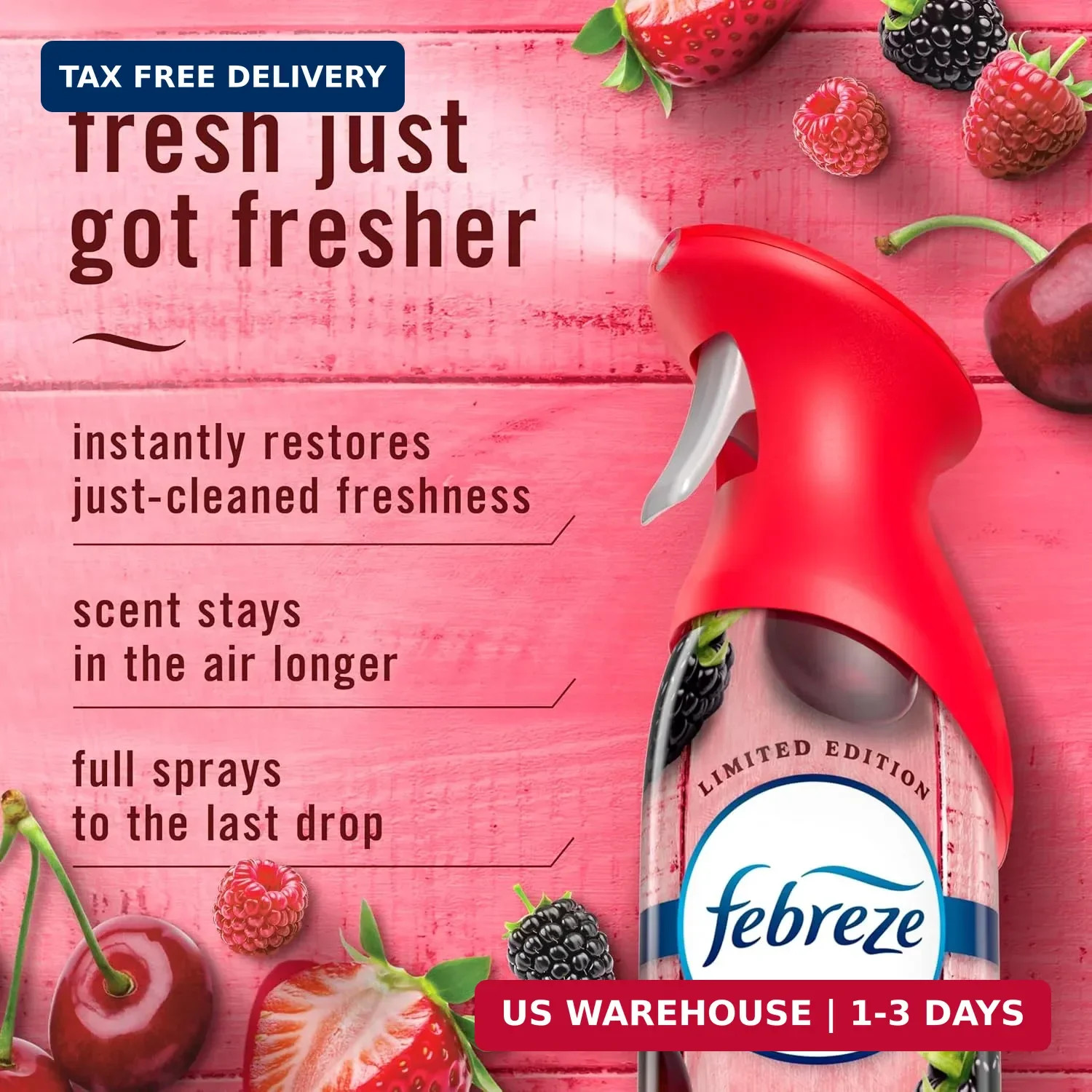 Febreze Air Mist, Air Freshener Spray, Odor Fighting Room Spray, Deodorizer for