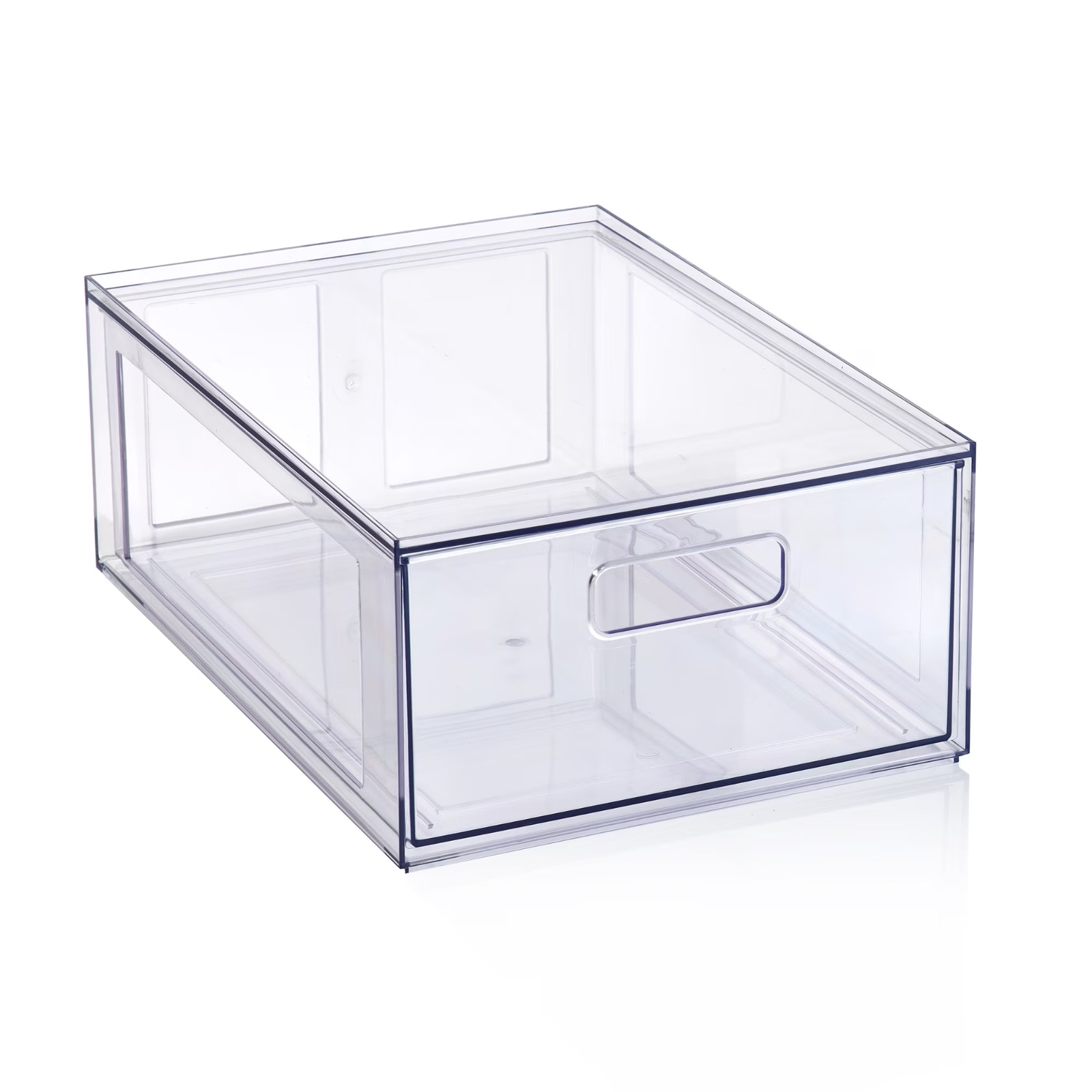 Mainstays Clear Glossy Plastic Pull-Out Closet Drawer Medium Ships from the USA