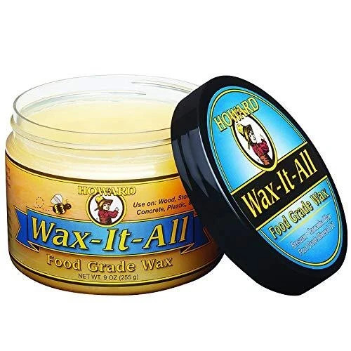 Howard Products Wax It All 9 Ounce Food Grade Surface Protection Wax