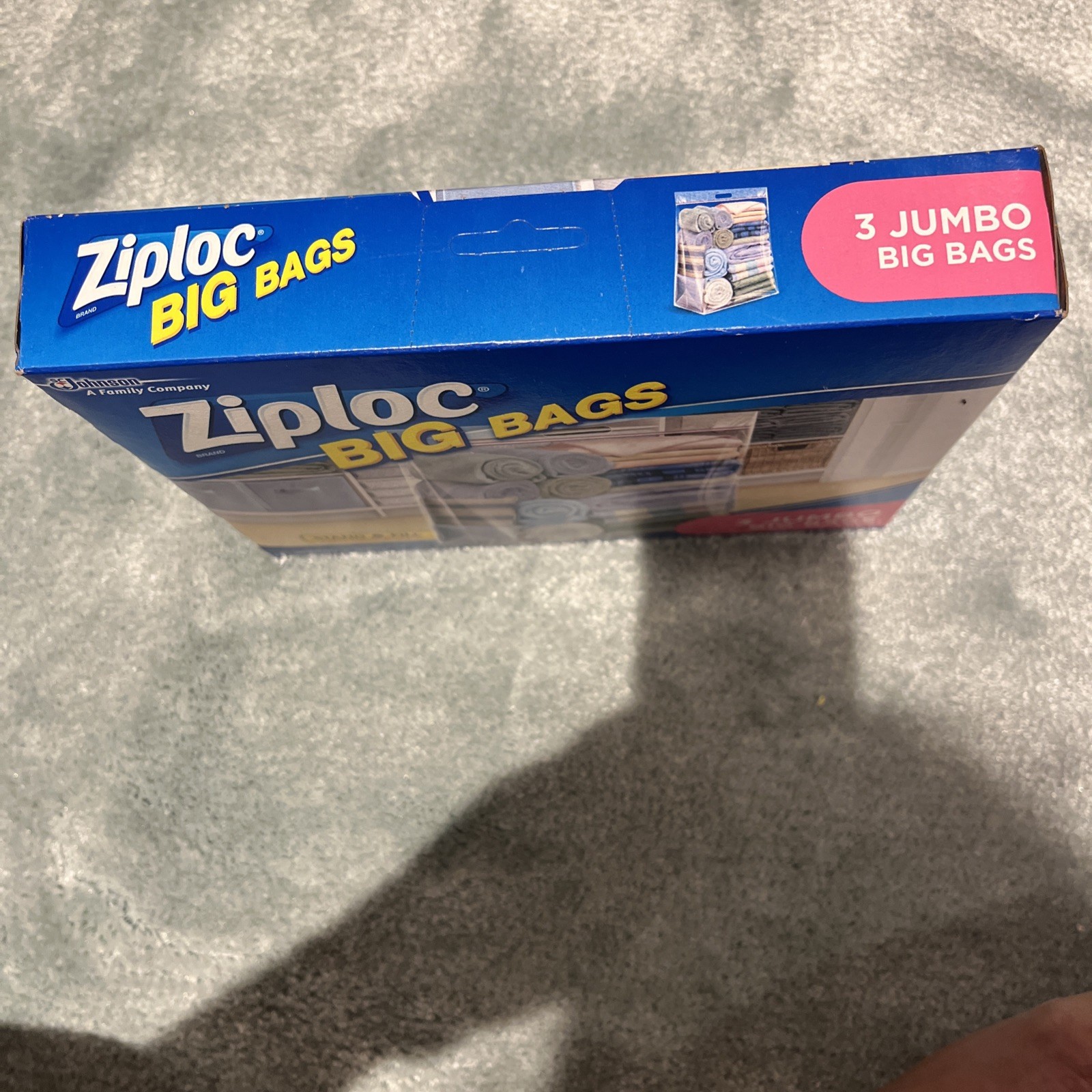ZIPLOC BIG BAGS JUMBO 20 GALLON STORAGE HEAVY DUTY 3 ct BOX NEW OLD STOCK RARE
