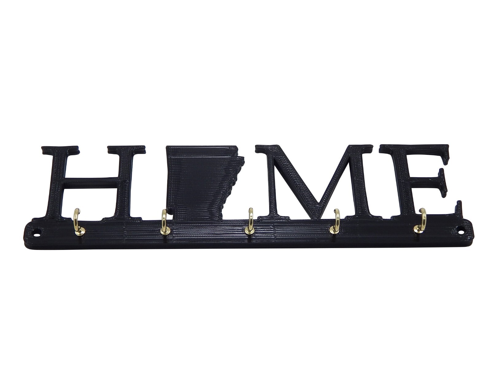 Arkansas Home State Shape Key Holder Hanger Rack Housewarming Gift Wall Decor