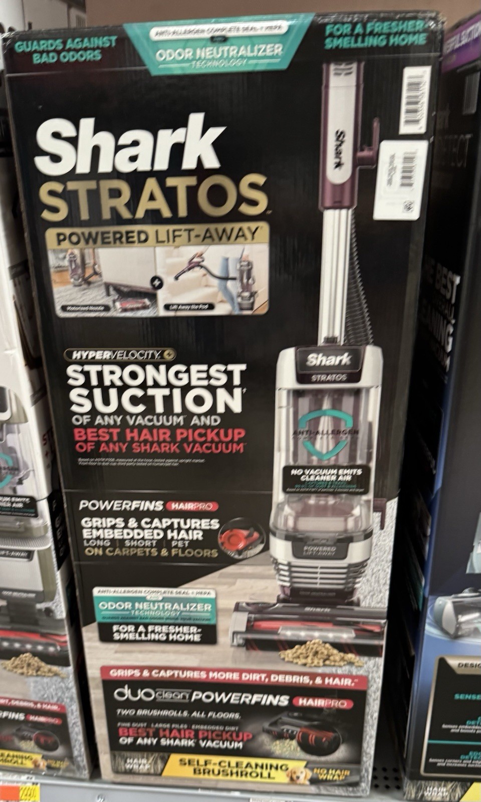 Shark Stratos Powered Lift-Away Upright Vacuum with DuoClean PowerFins – AZ3000