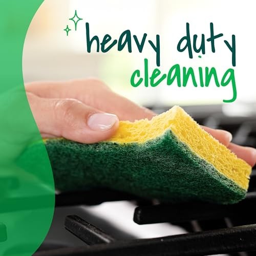 Scotch Brite Heavy Duty Scrub 9 Pack Kitchen Sponges Home Cleaning Scrubber *