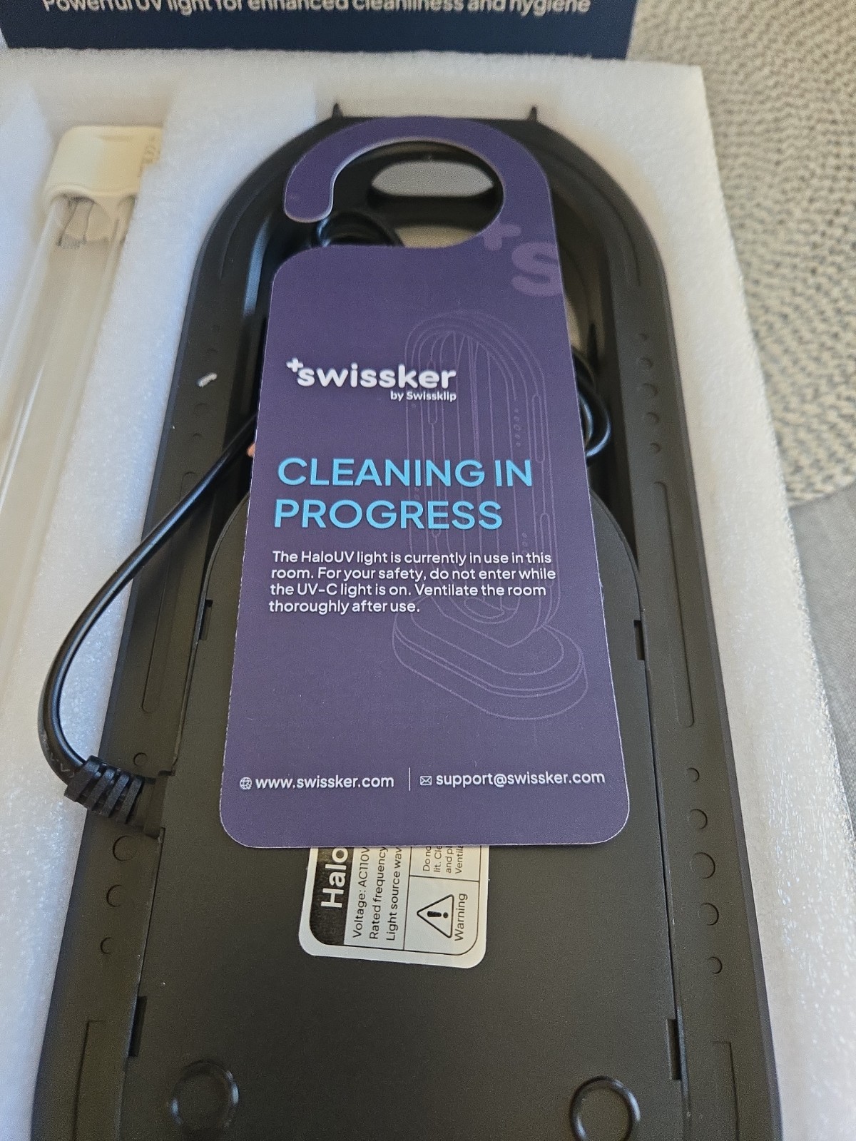 HaloUV Swissker by Swissklip HaloClean UV Original, Disinfection Device Unused