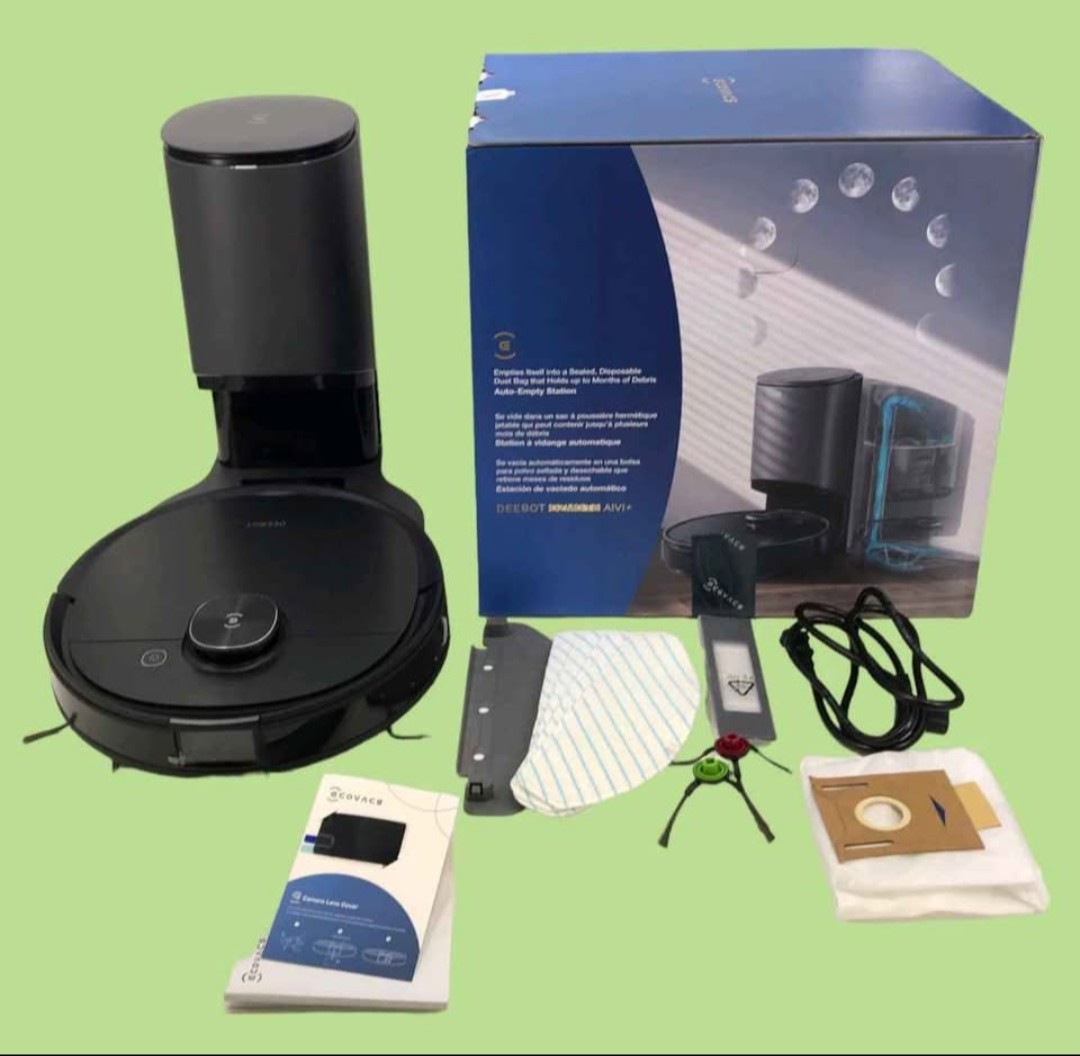 Ecovacs Deebot OZMO T8 AIVI+ Robot Vacuum Mop w/ Auto-Empty Station – NEW