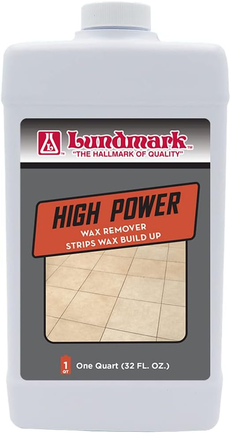 Lundmark High Power Wax Remover, Commercial Strength Floor Wax Stripper, 32-Ounc