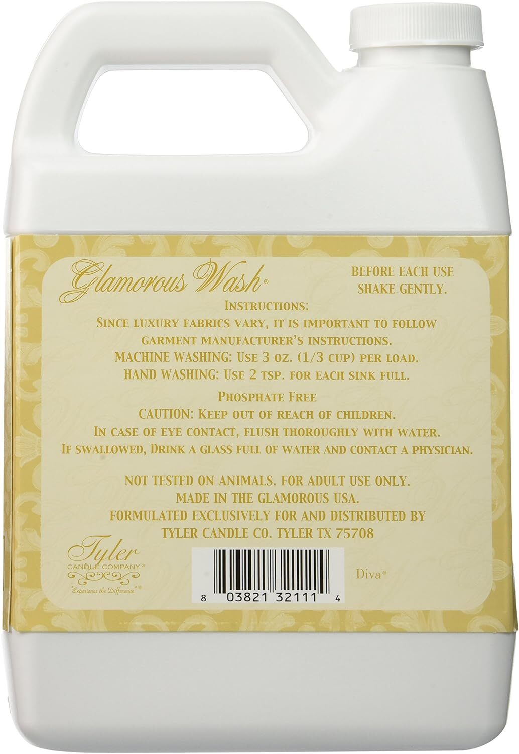 TYLER Glamorous Wash, Diva, 907g. 32 Fl. Oz
