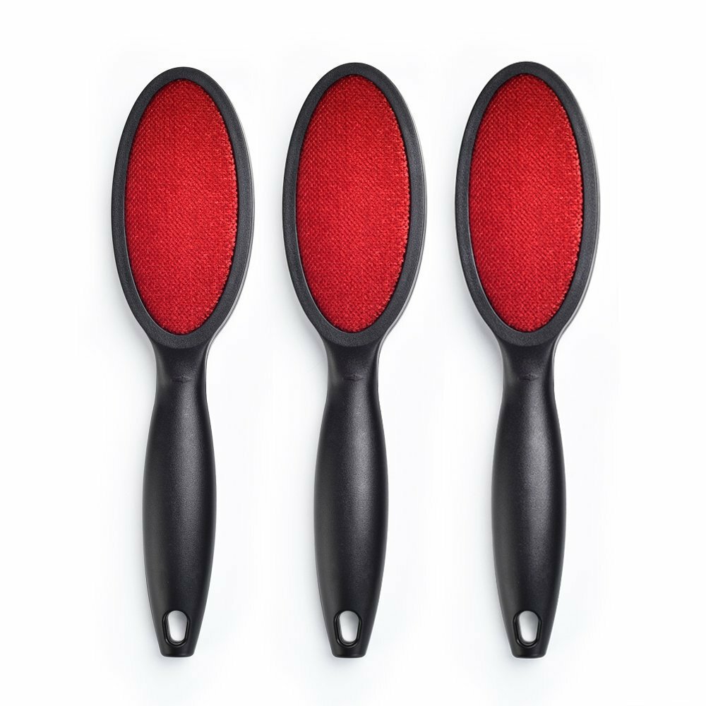 1Piece 9.9 In Velvet Double Sided Fluff Pet Hair Upholstery Clothes Lint Brush