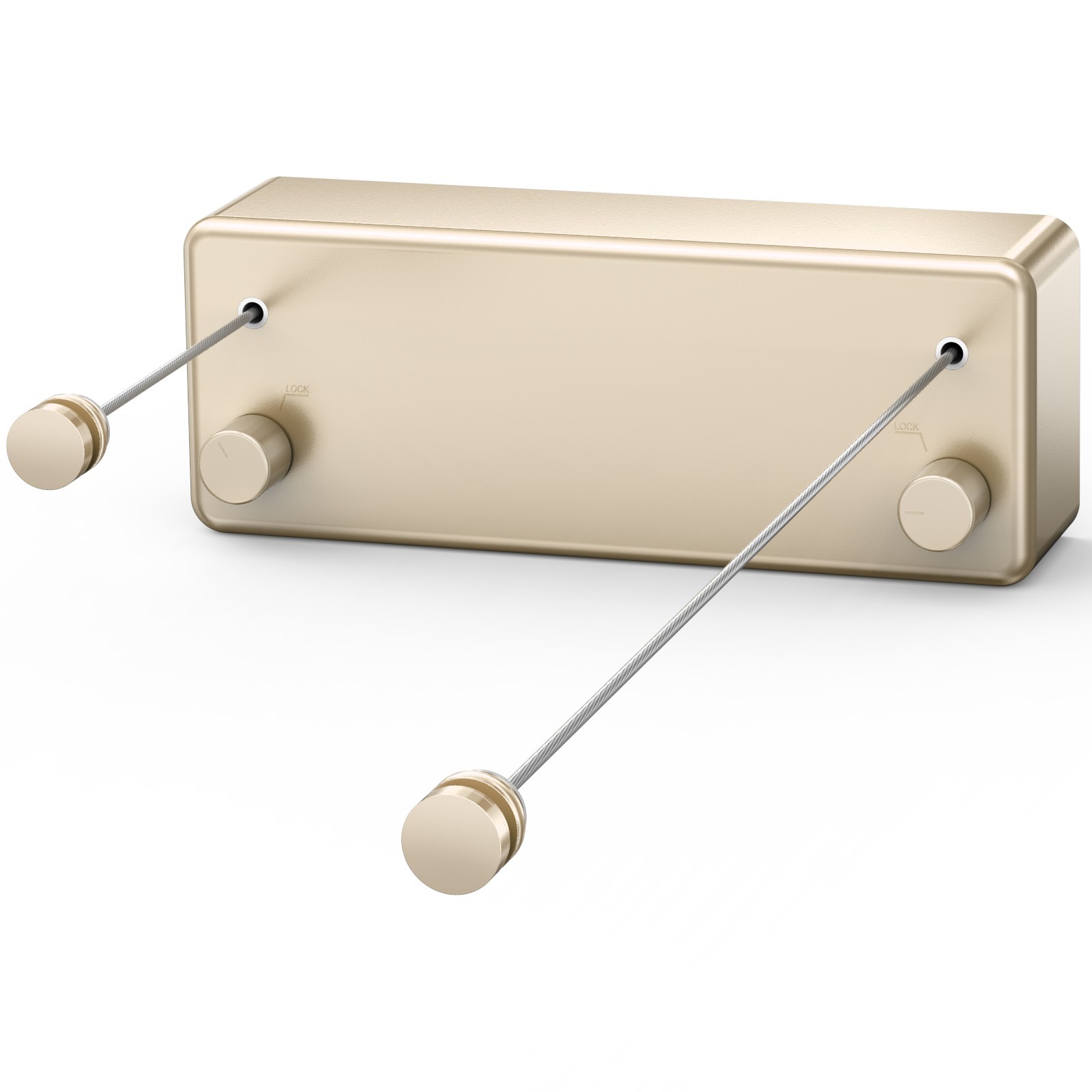 Retractable Clothesline 304 Stainless Steel 33lb Load Indoor/Outdoor Wall Mount