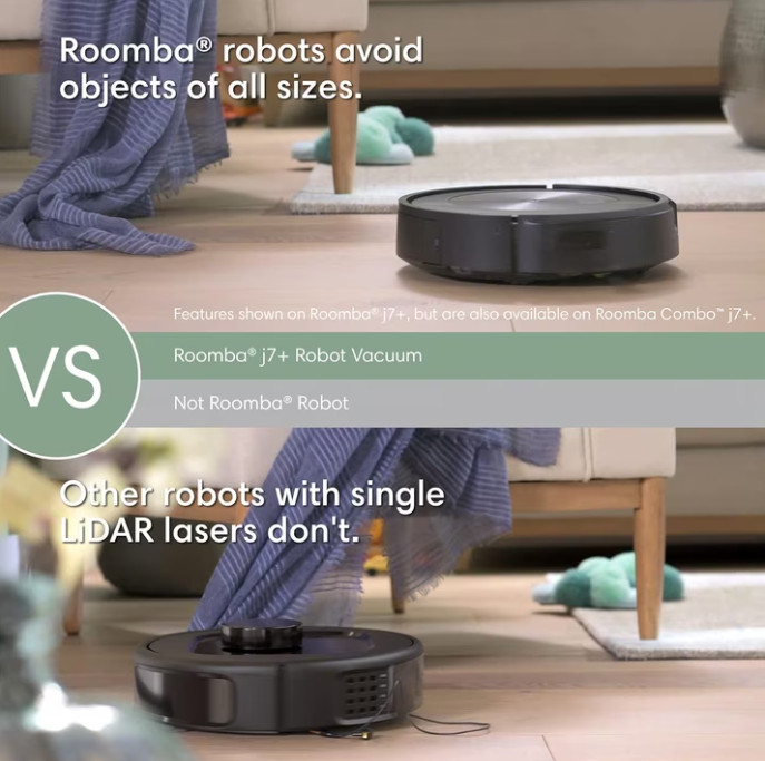 iRobot Roomba j7+ Self-Emptying Vacuum Cleaning Robot