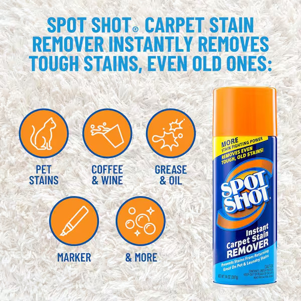 Lot of 3: Spot Shot Instant Carpet Stain Remover Aerosol, 21 oz. Cans