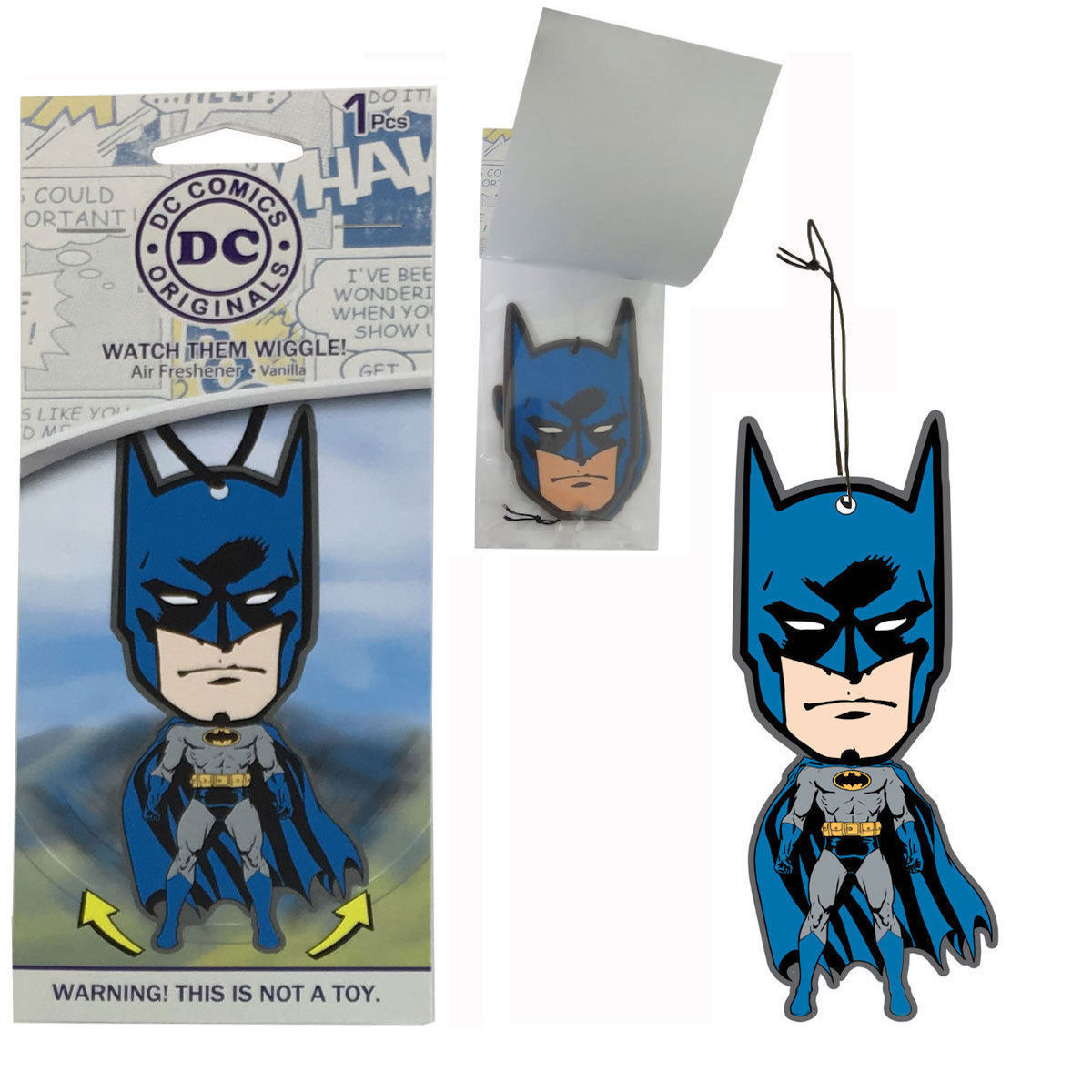 DC Comics Batman Car Accessories – Batman Air Freshener Wiggler (3-Pack)