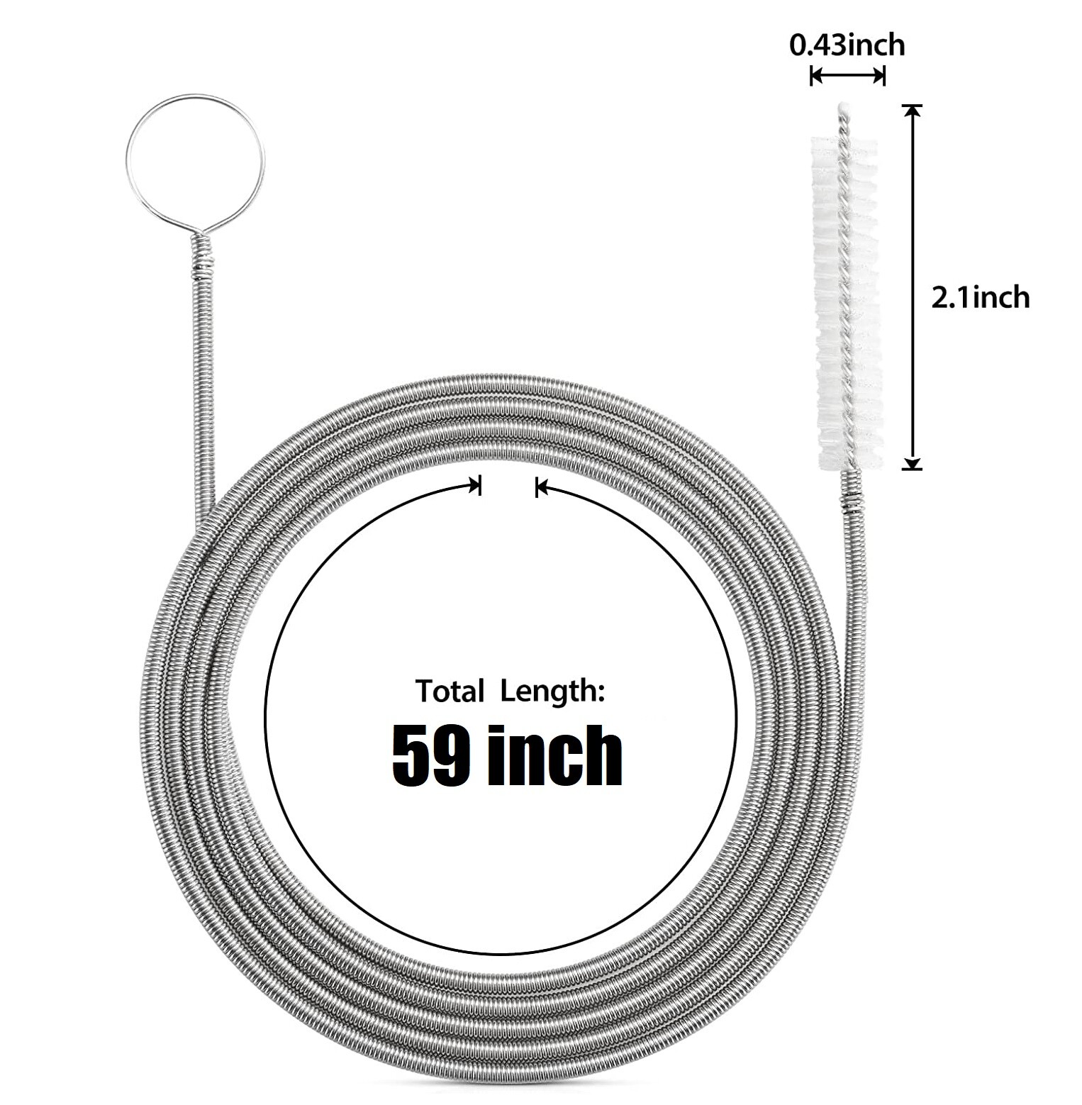 3× Flexible Car Drain Dredge Sunroof Cleaning Scrub Brush Tool Accessories 150CM