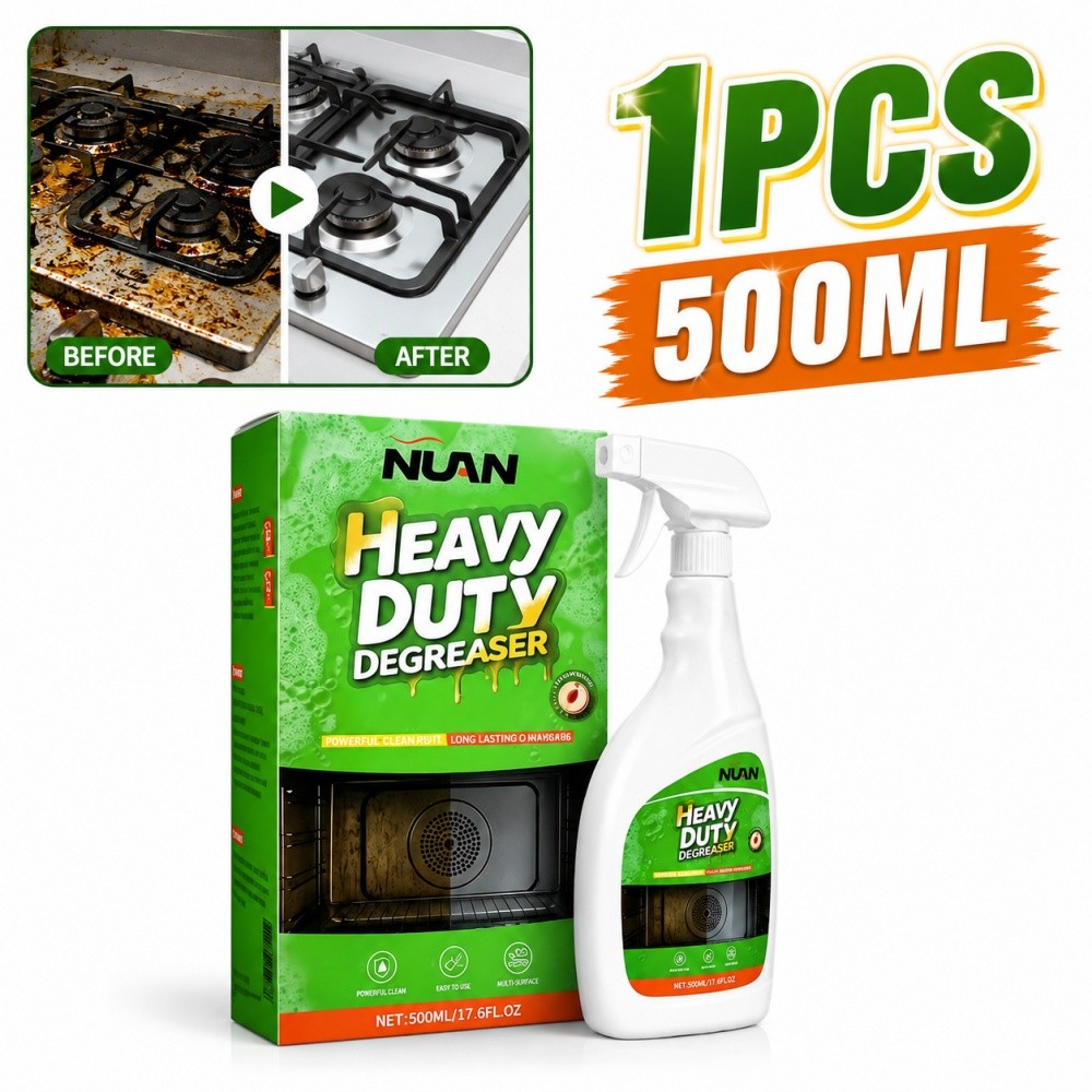 1/2Pack NUAN Cleaner Degreaser Spray, 16.91 oz, Heavy Duty Cleaner for Grease