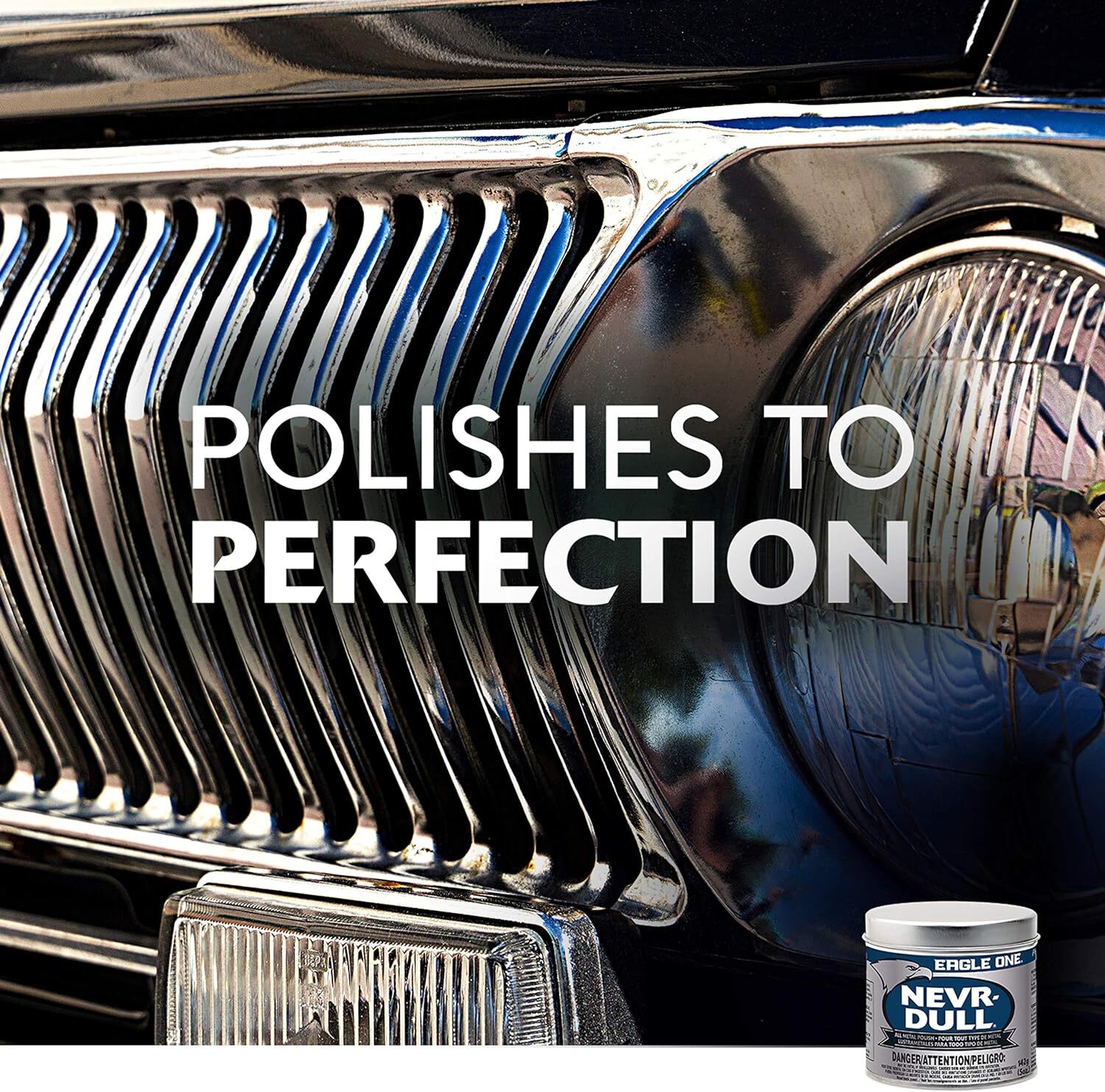 Wadding Polish White Never Dull Wadding Polish Cleans Polishes Metals 5 oz USA.