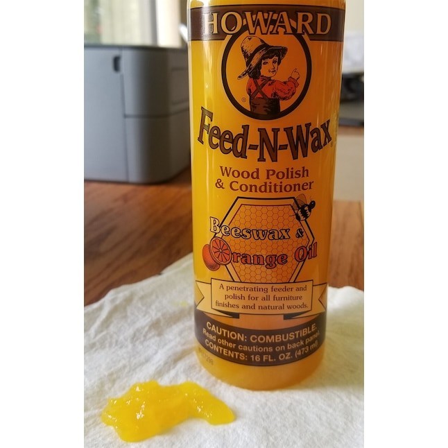 Howard Feed-N-Wax Wood Polish and Conditioner 16-Ounce