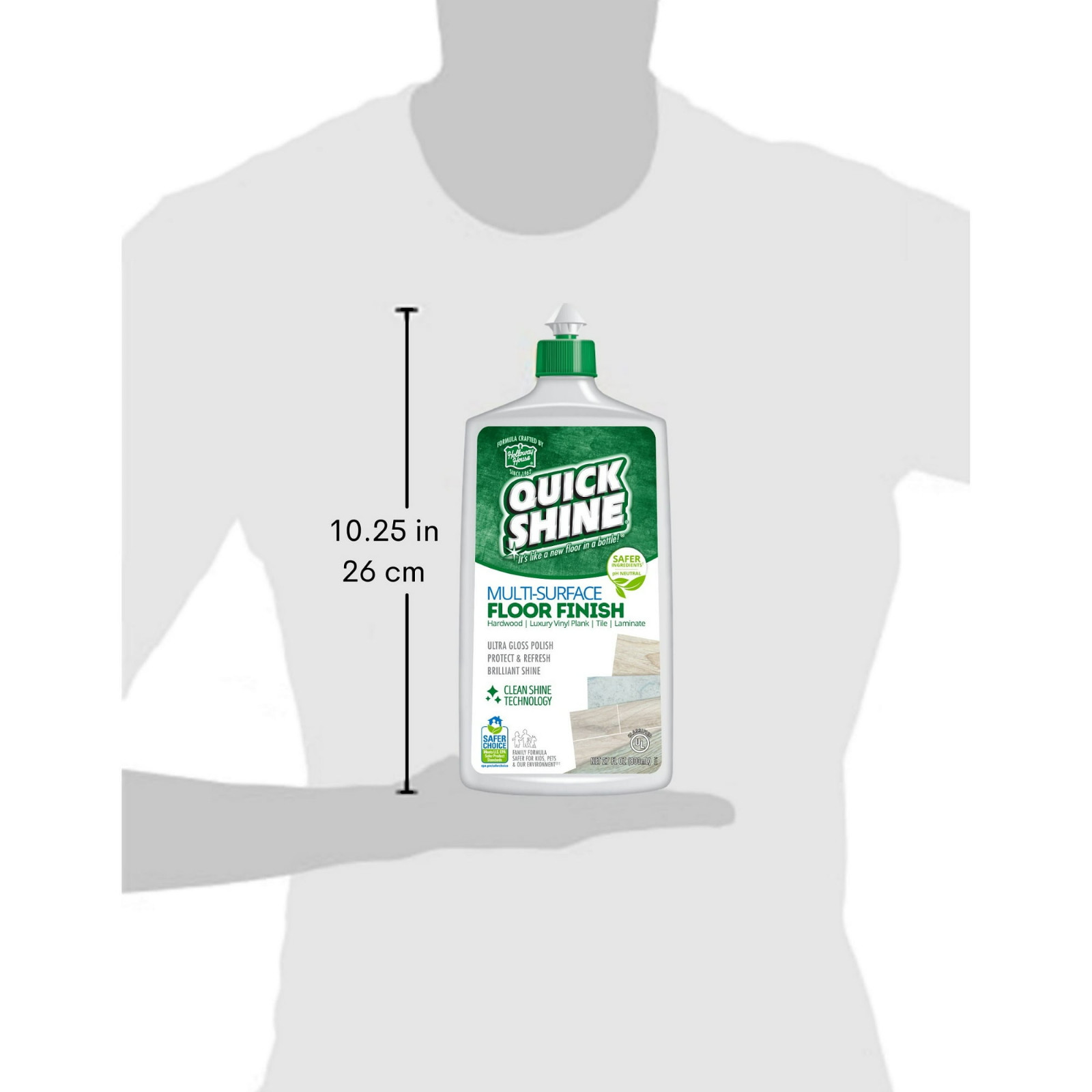 Multi-Surface Floor Finish, 27 Fl. Oz., Cleaner & Polish (2 Pack)