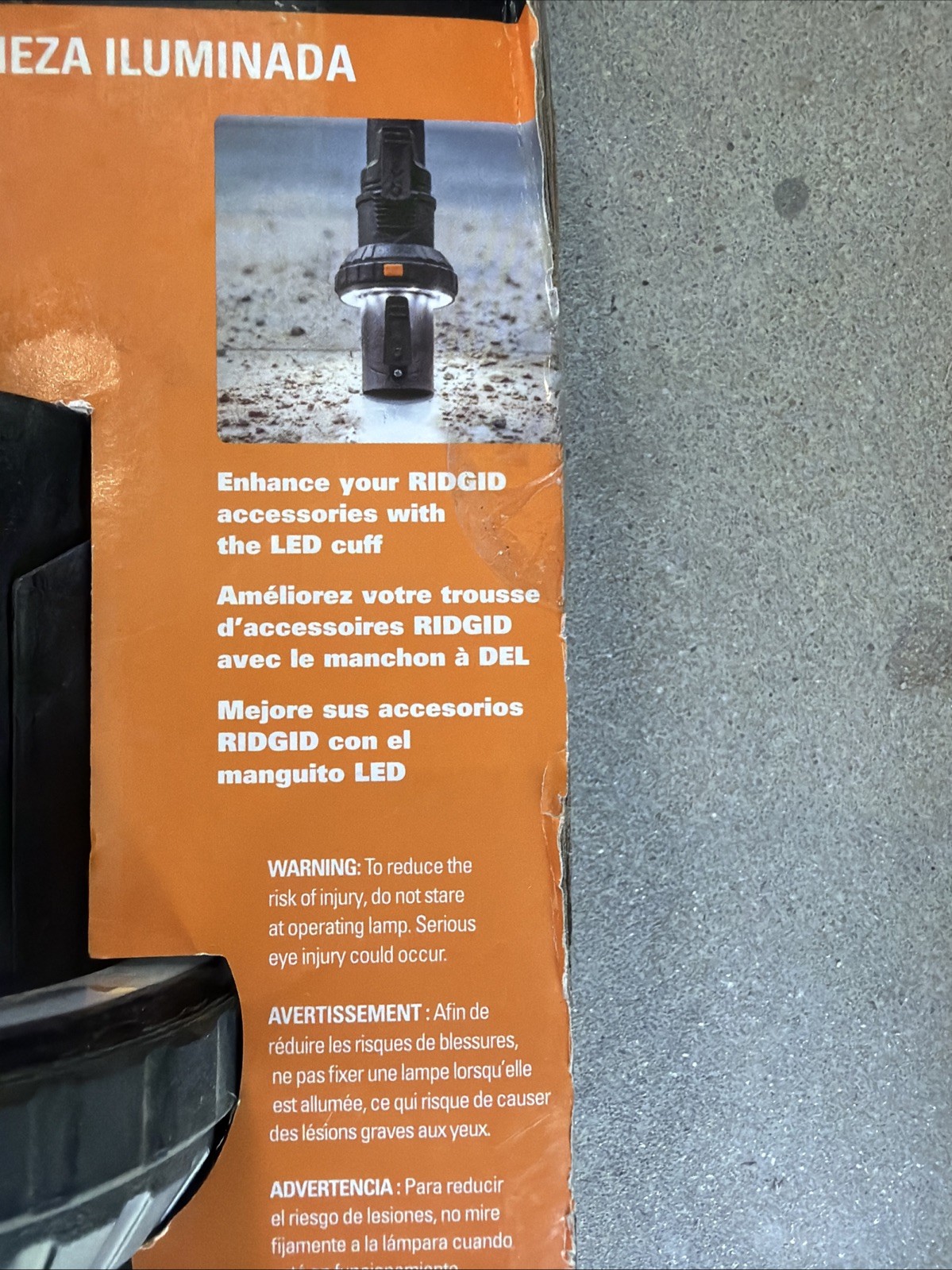 Ridgid 1-7/8 in. VT1736 LED Lighted Passthrough Accessory Shop Vacuum Attachment