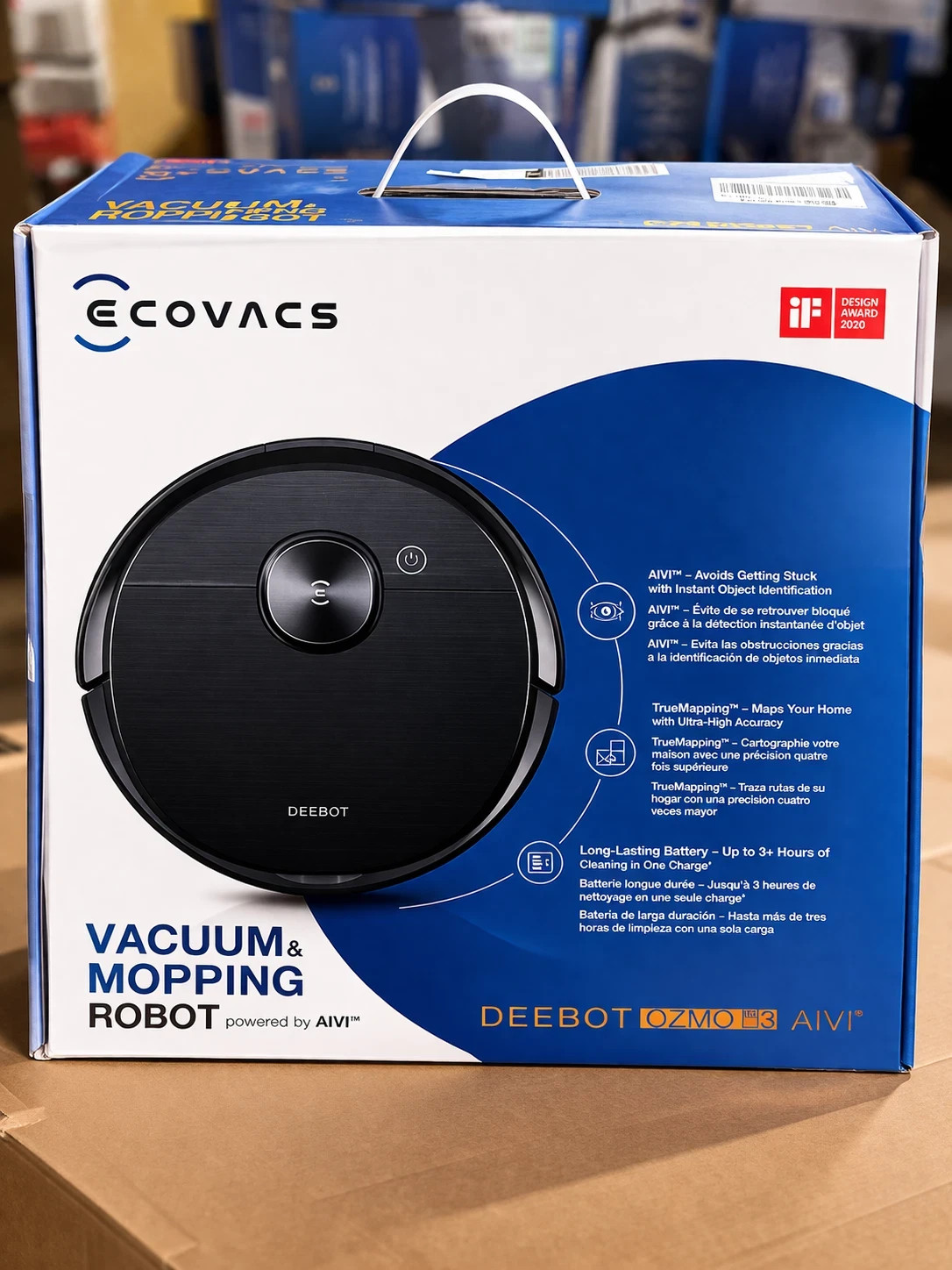 Ecovacs Deebot Ozmo T8 AIVI Robot Vacuum and Mop