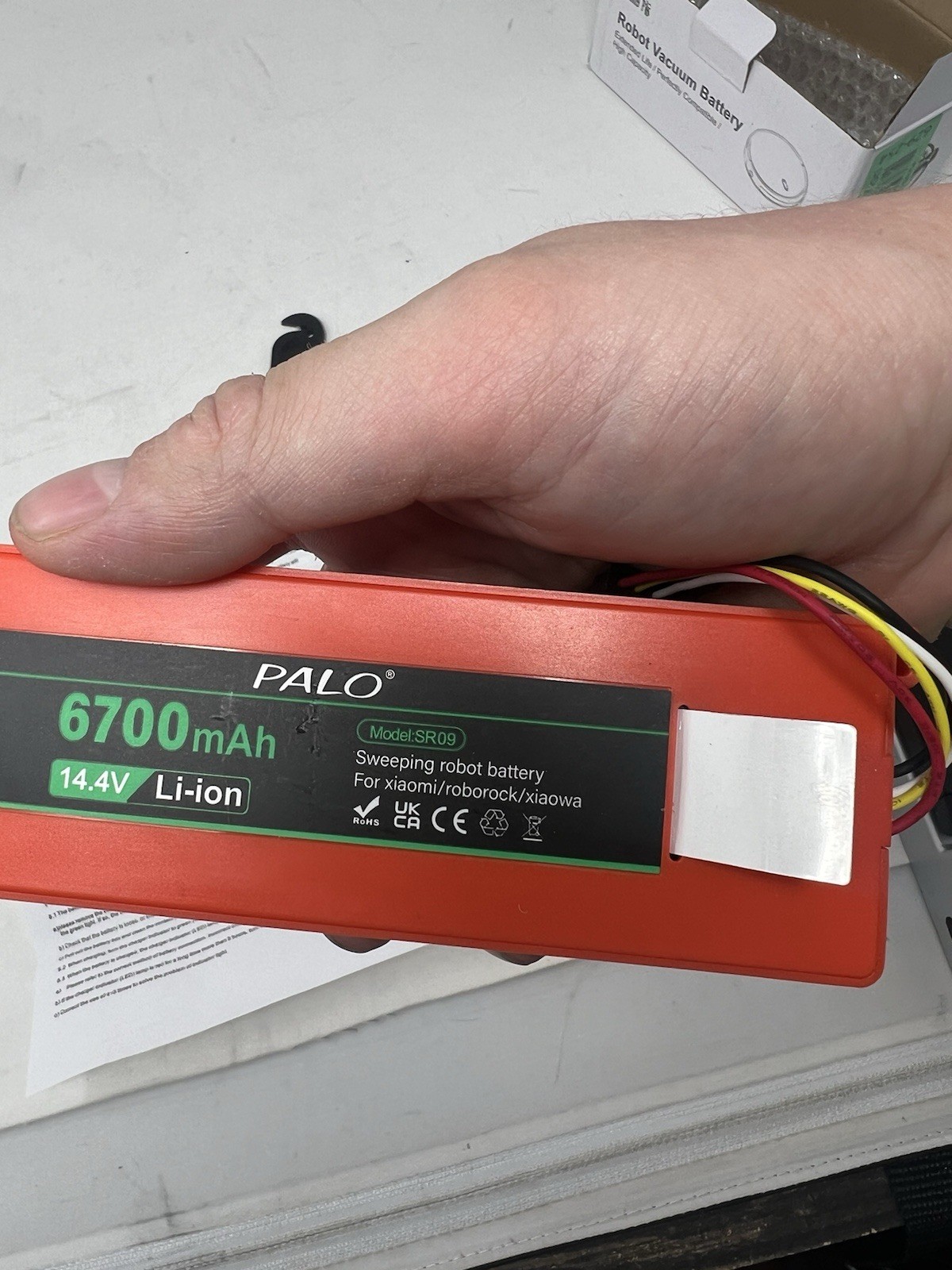 SR09 Replacement Battery for Xiaomi Vacuum Sweeper Robot 6700mAh 14.4V Li-ion