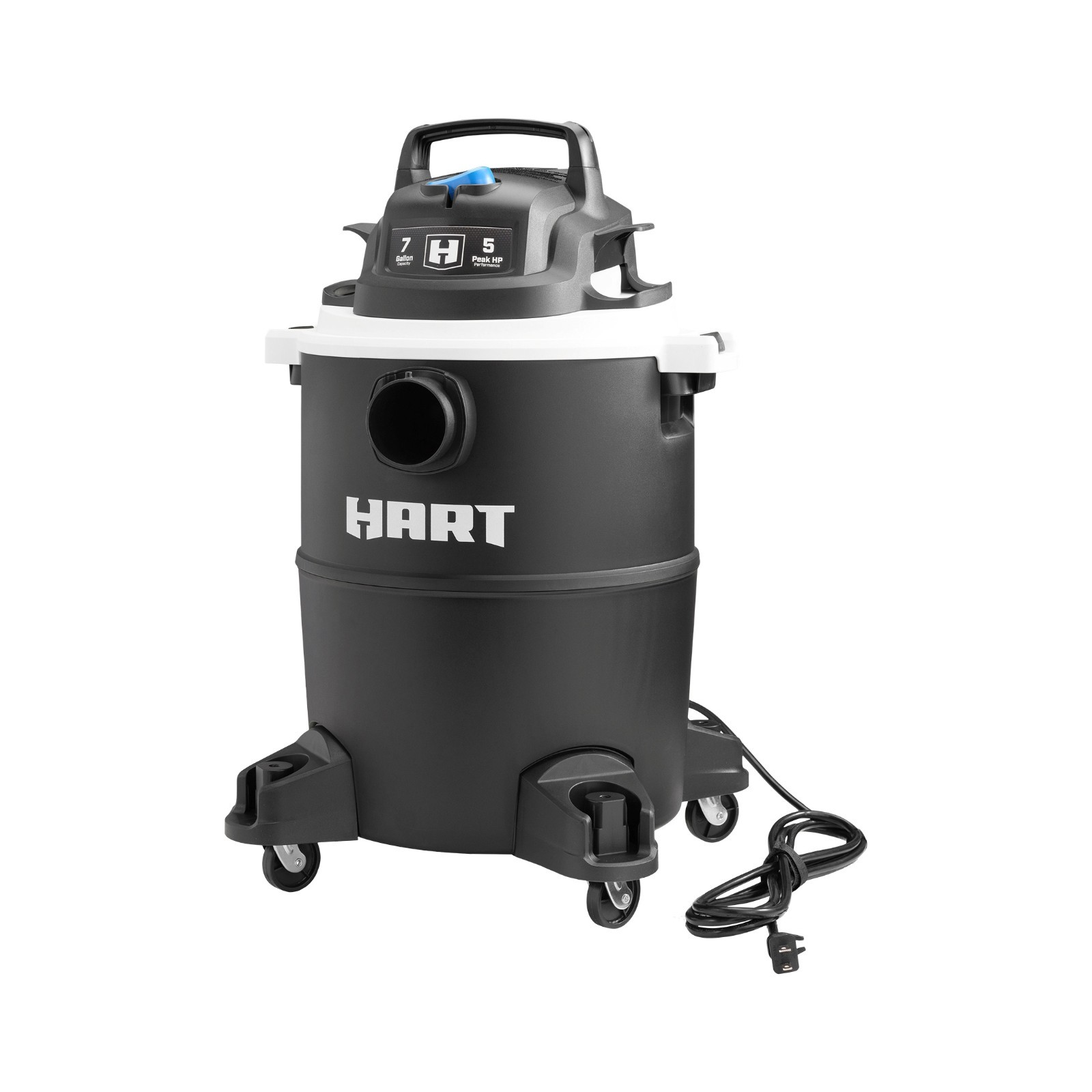 HART VOC708PF 3701 7 Gallon 5 Peak HP Poly Wet/Dry Vacuum with Blower Function