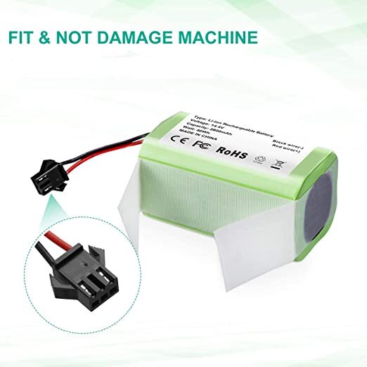 14.4V 3000mAh Battery for Ecovacs Deebot N79S 500 N79 DN622 Eufy RoboVac 11S 30